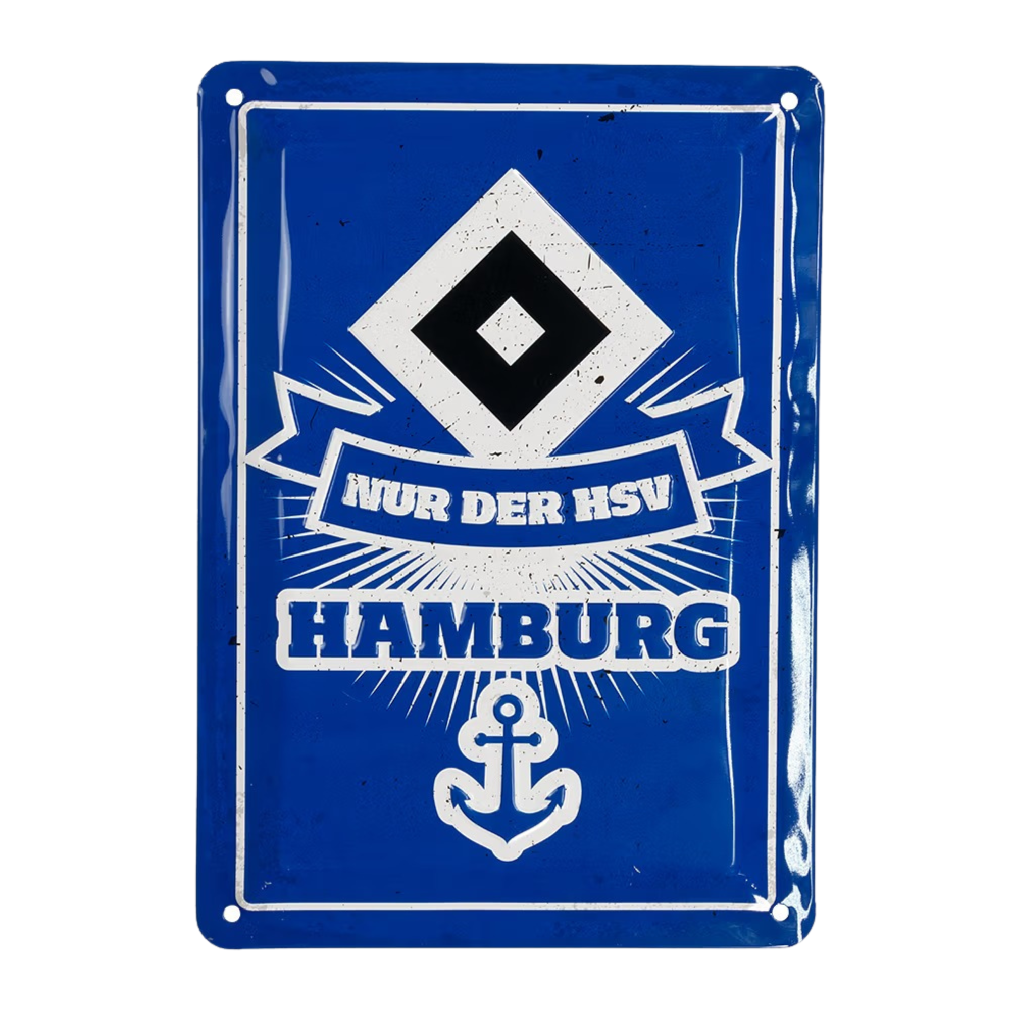 HSV Blechschild 2er Set "Hamburger SV"