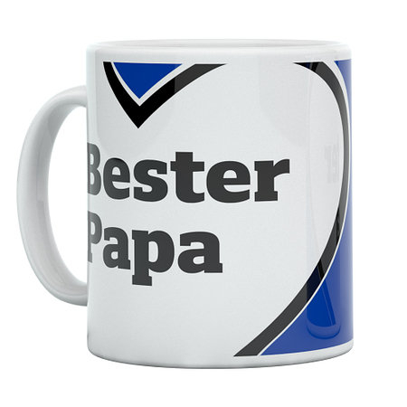 HSV Tasse 'Bester Papa Herz' 300ml