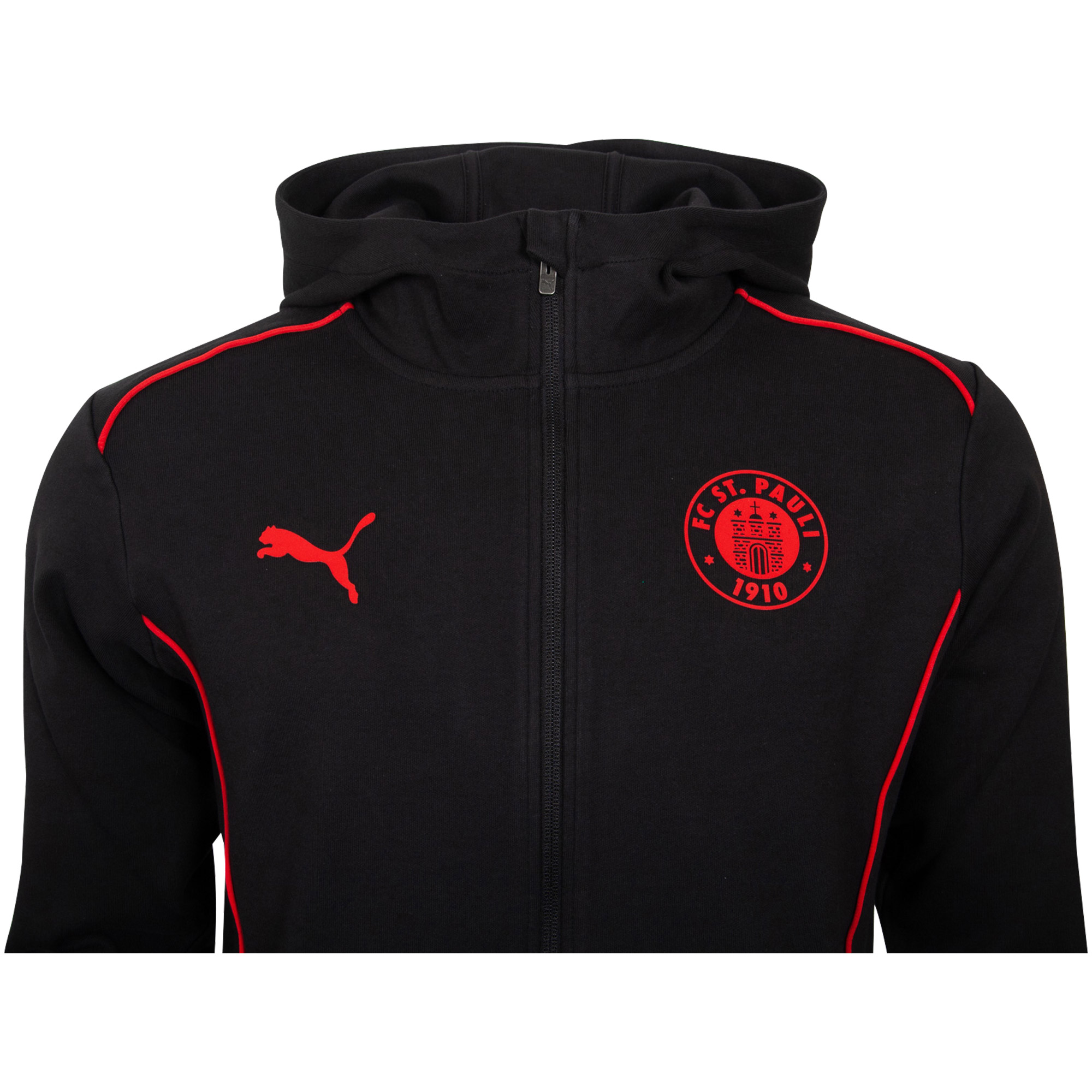 FC St. Pauli - PUMA Kapuzensweatjacke 'Casuals' 2024/25 - schwarz