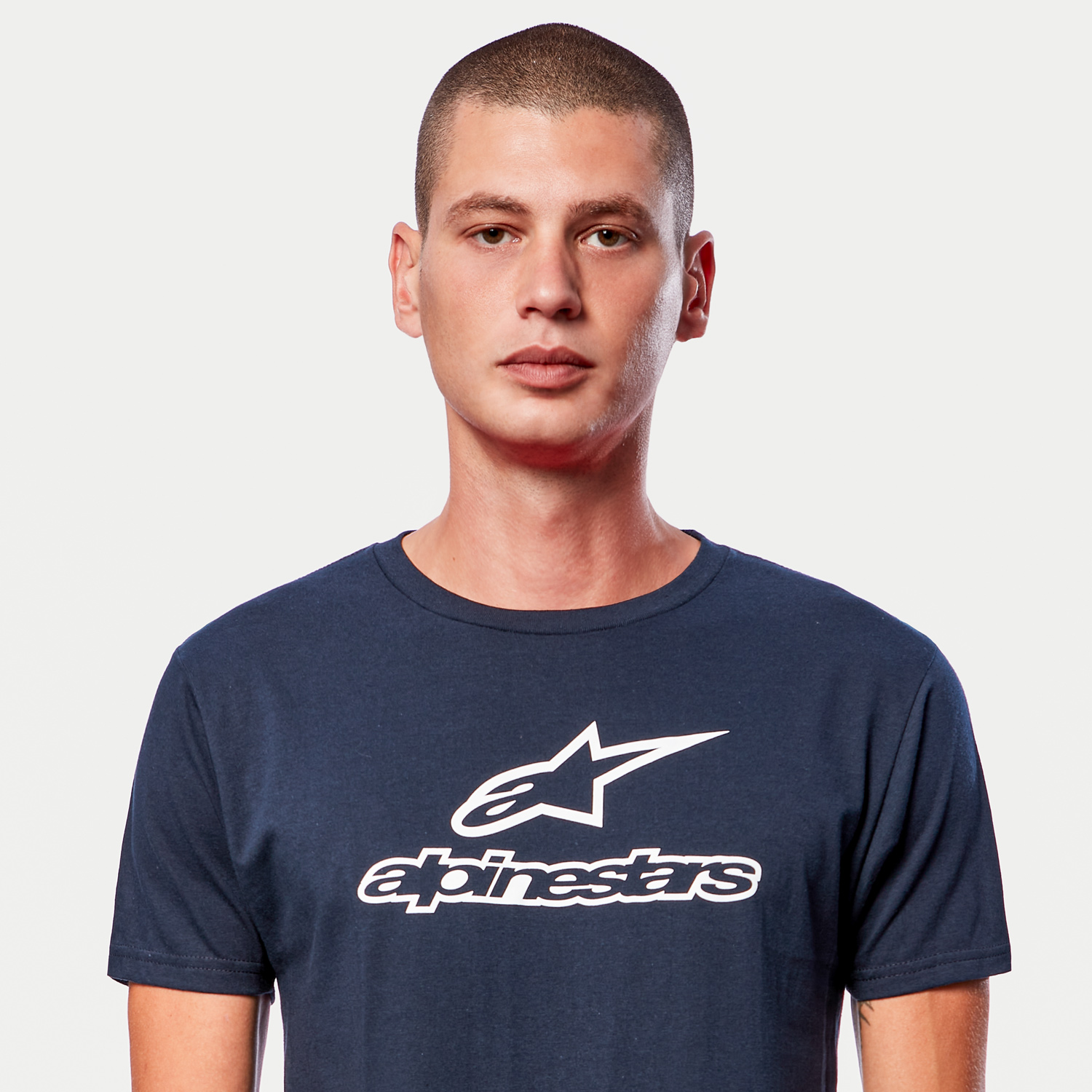 Alpinestars T-Shirt "Wordmark Combo navy-weiß" - blau