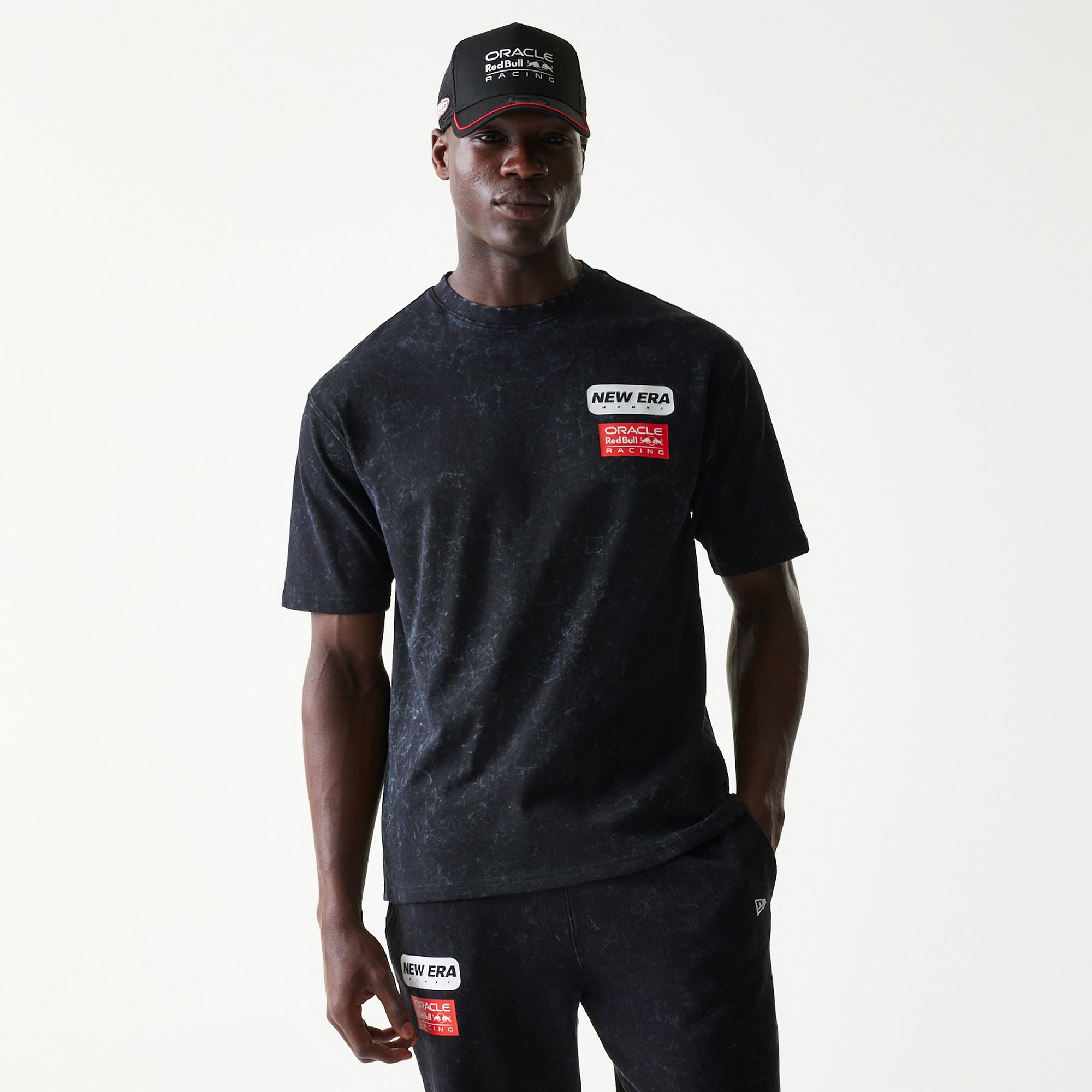 Red Bull Racing T-Shirt Linear New Era - schwarz