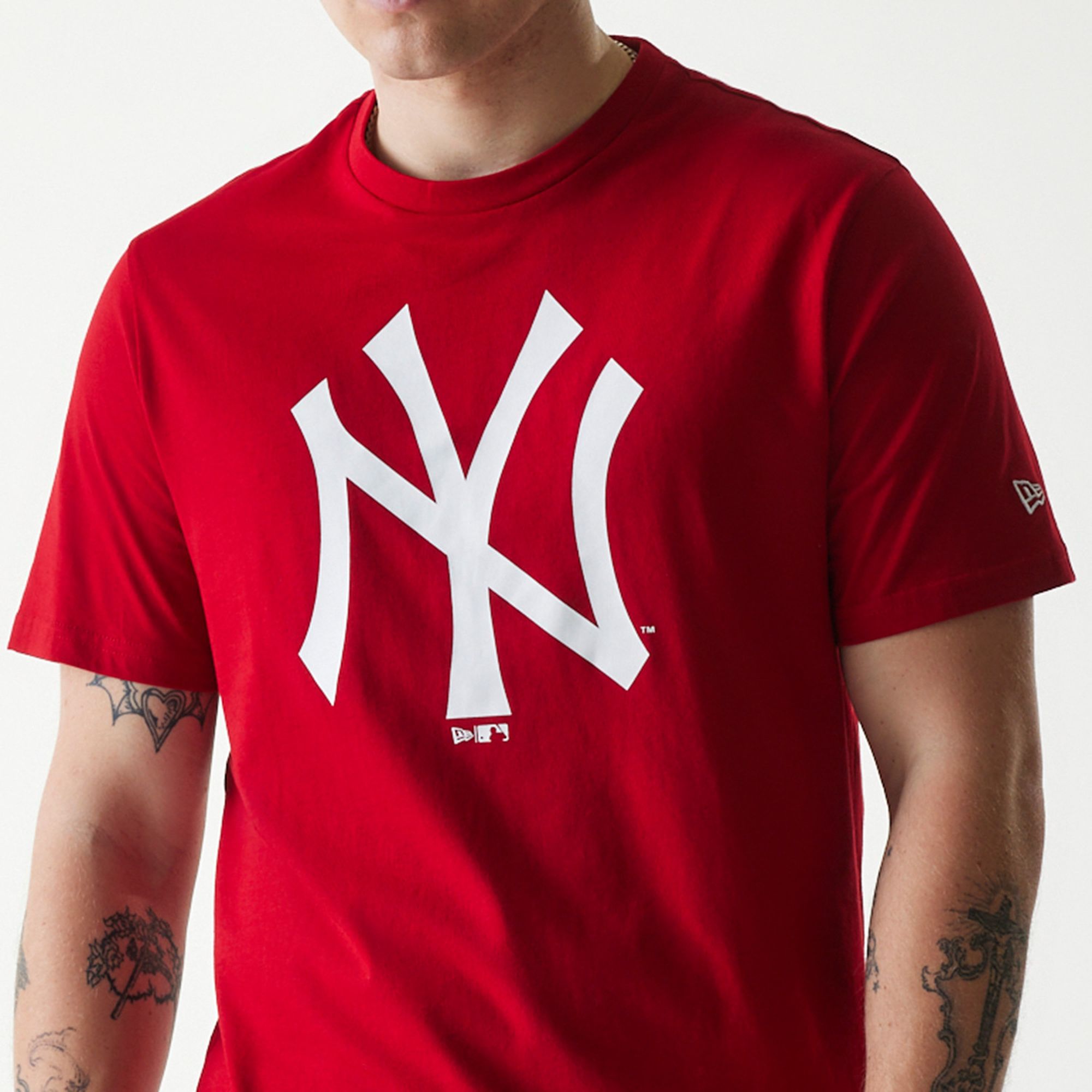 New York Yankees T-Shirt NY Logo groß - rot