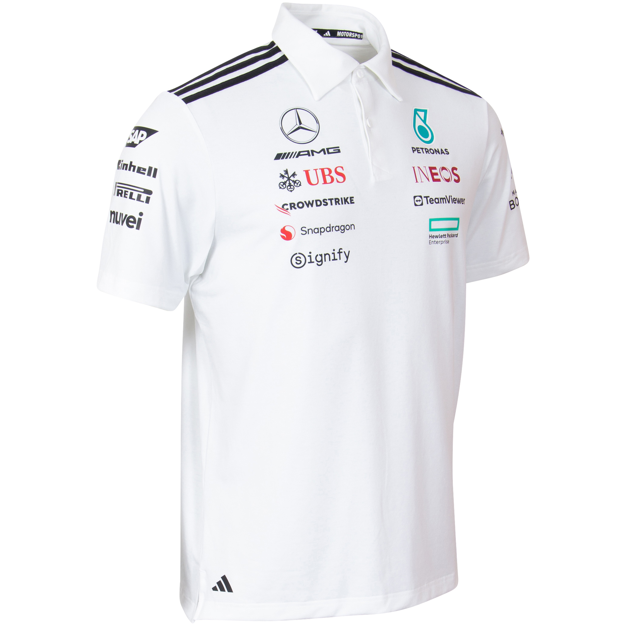 Mercedes AMG Petronas Adidas Team Polohemd - weiß