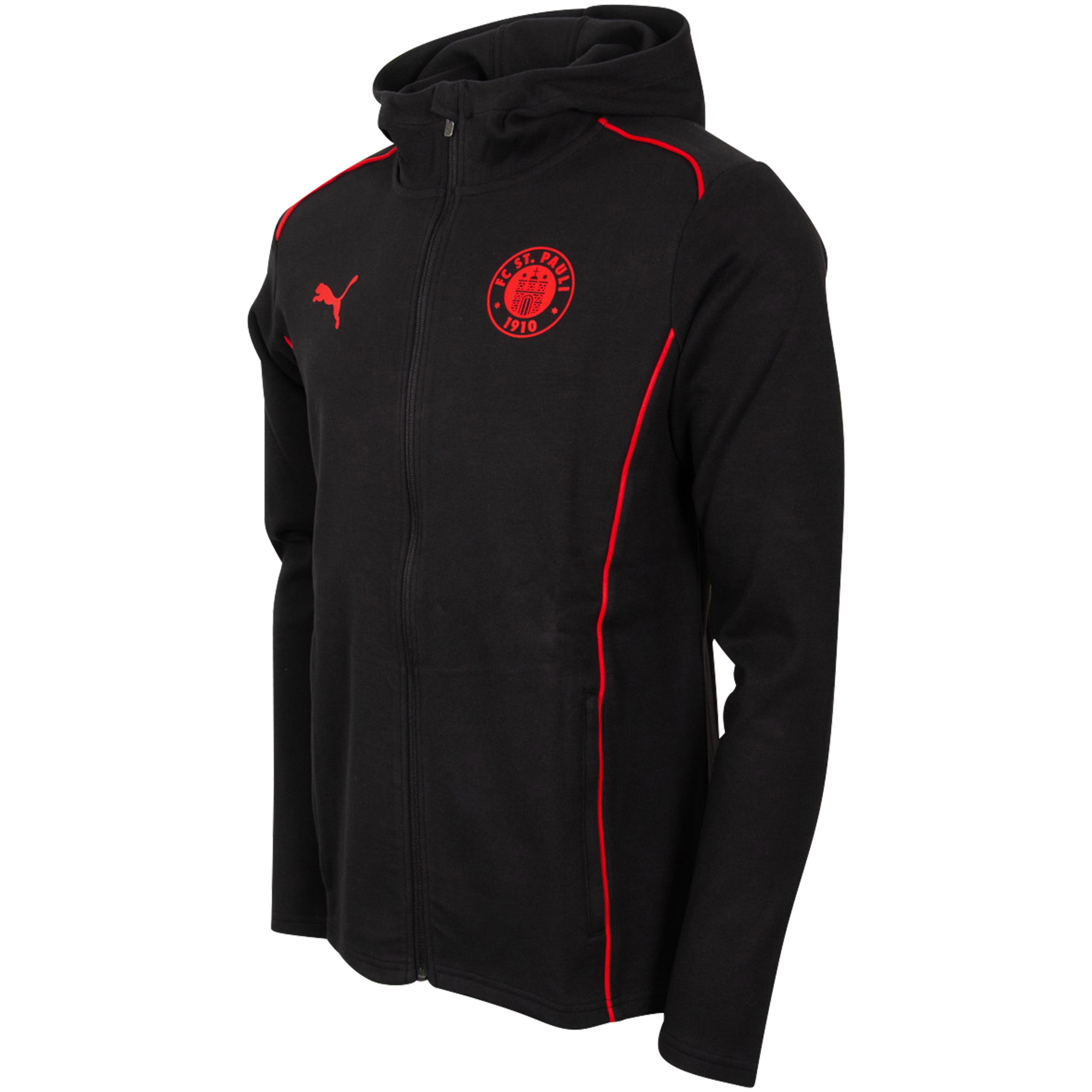 FC St. Pauli - PUMA Kapuzensweatjacke 'Casuals' 2024/25 - schwarz