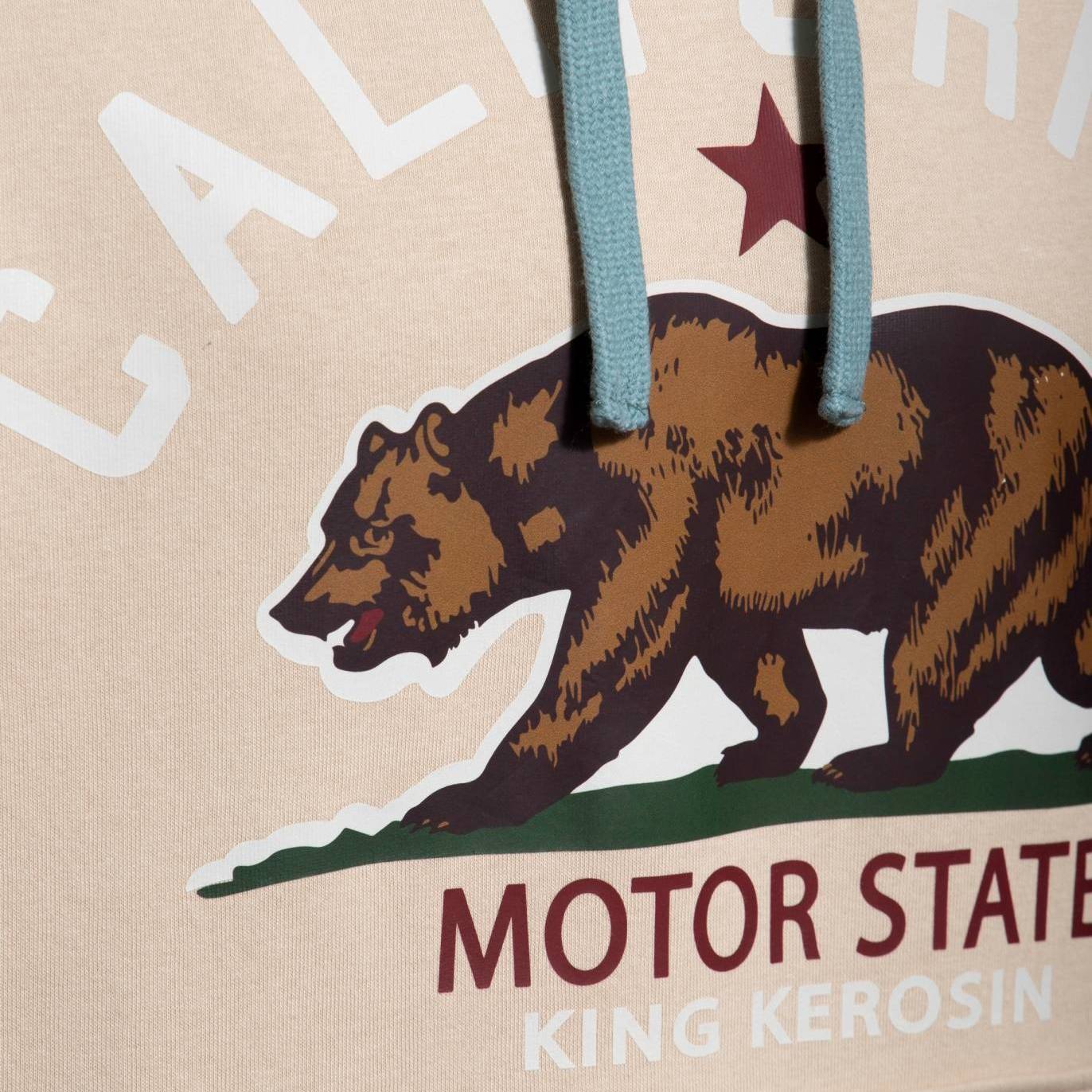 King Kerosin Kapuzenpullover "California State" - beige