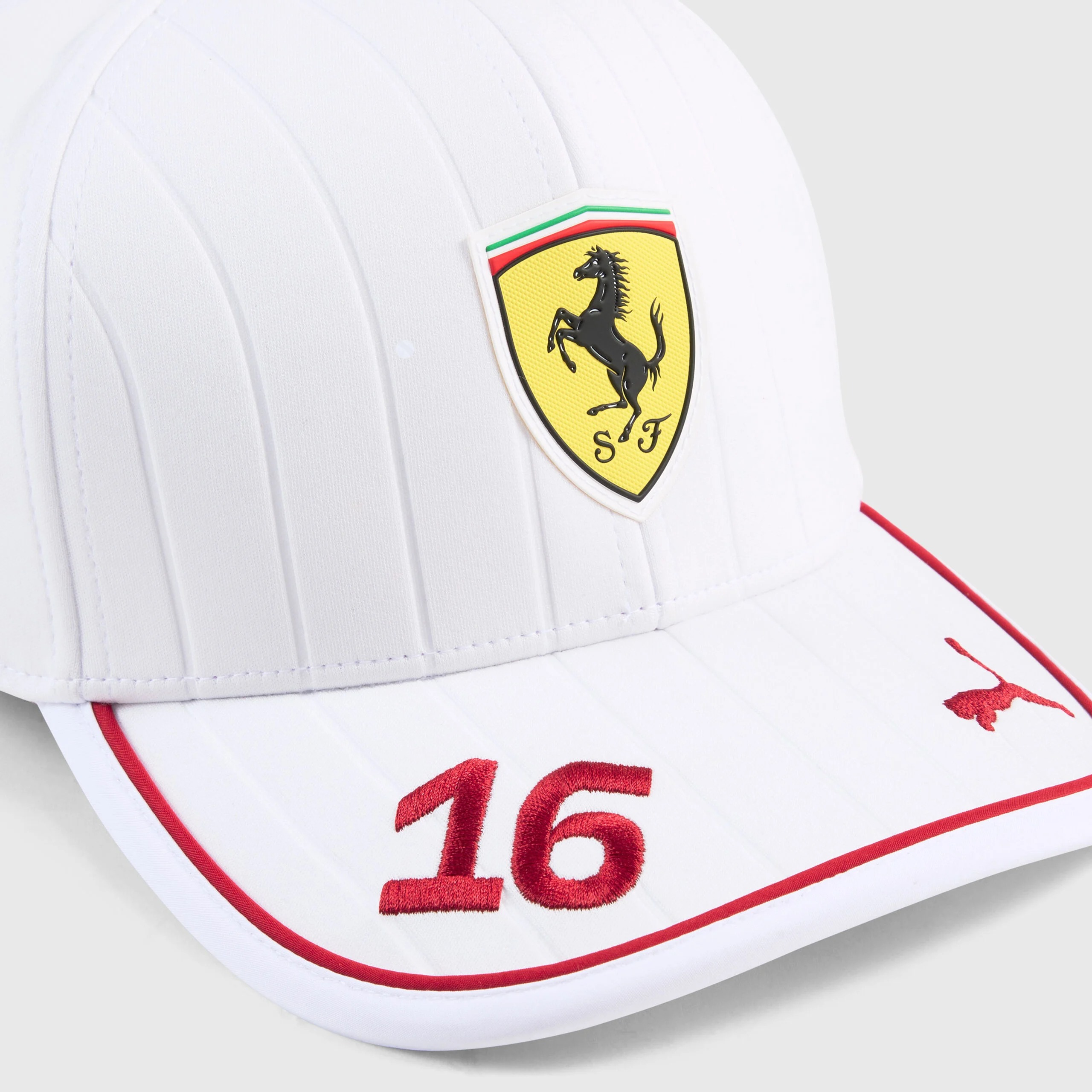 Scuderia Ferrari Puma Charles Leclerc Cap 2025 - weiß 