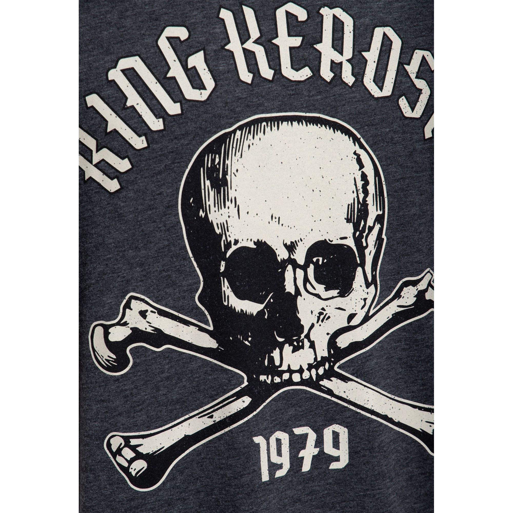 King Kerosin - T-Shirt "Skull 1979" - grau