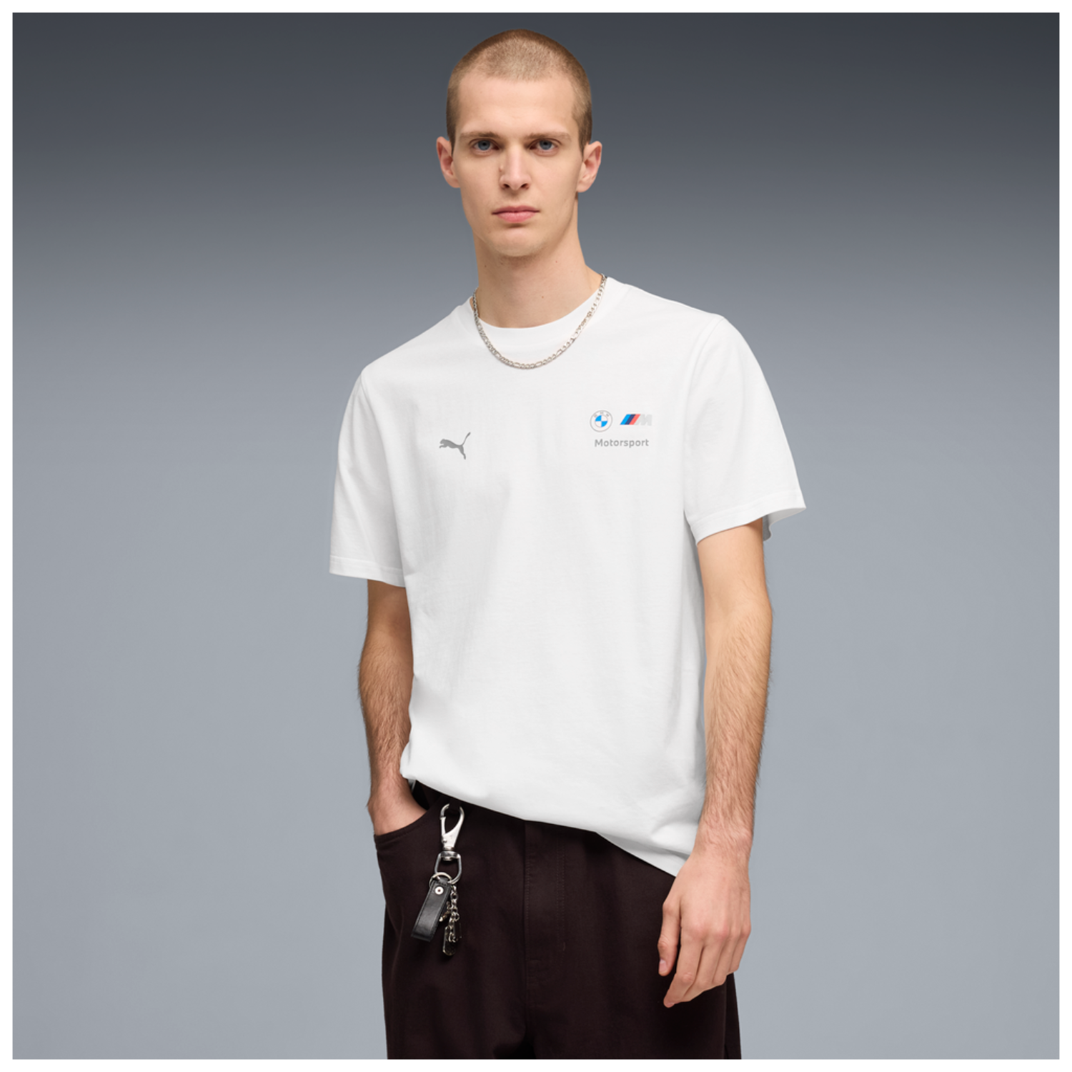 BMW M Motorsport T-Shirt "Essential Logo" Puma - weiß