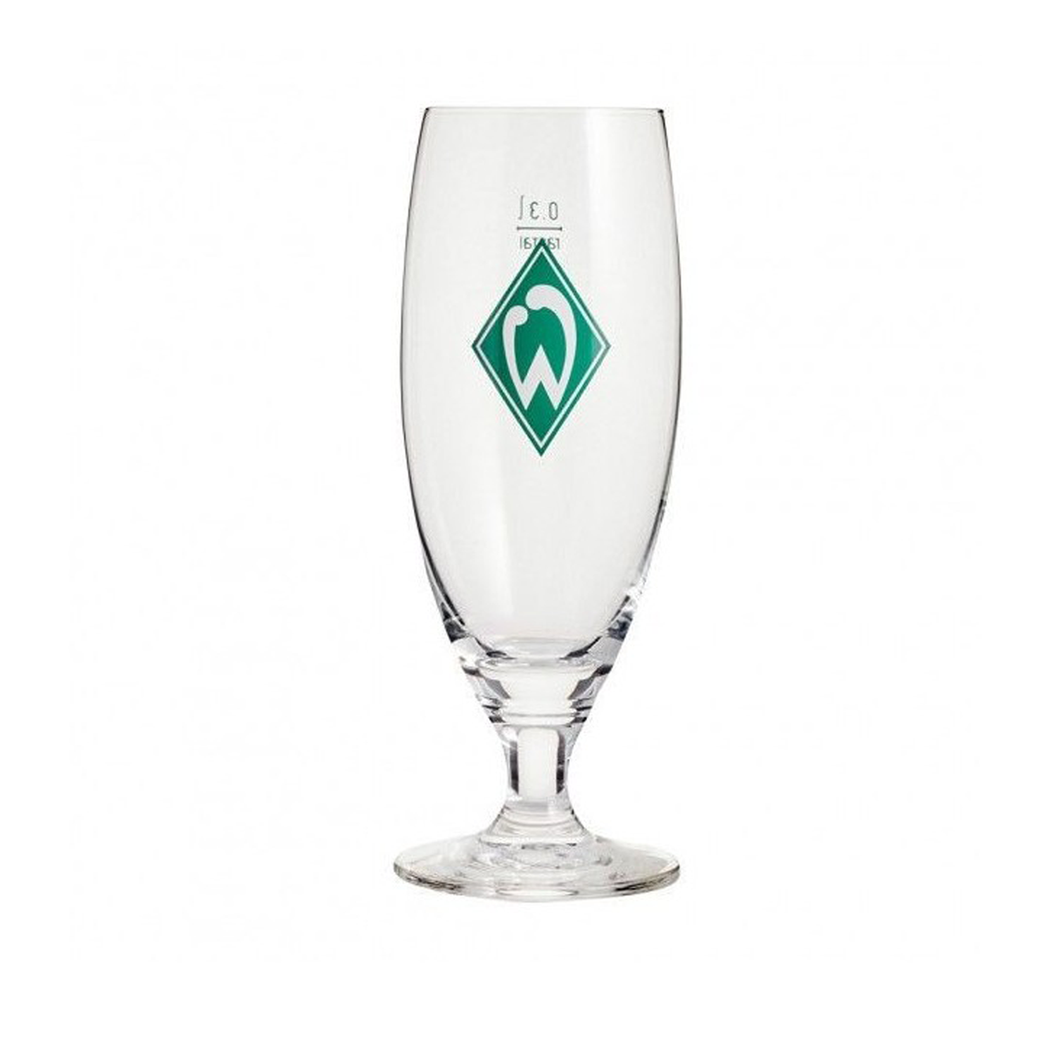 Werder Bremen Bierglas Tulpe mit Raute in Transparent