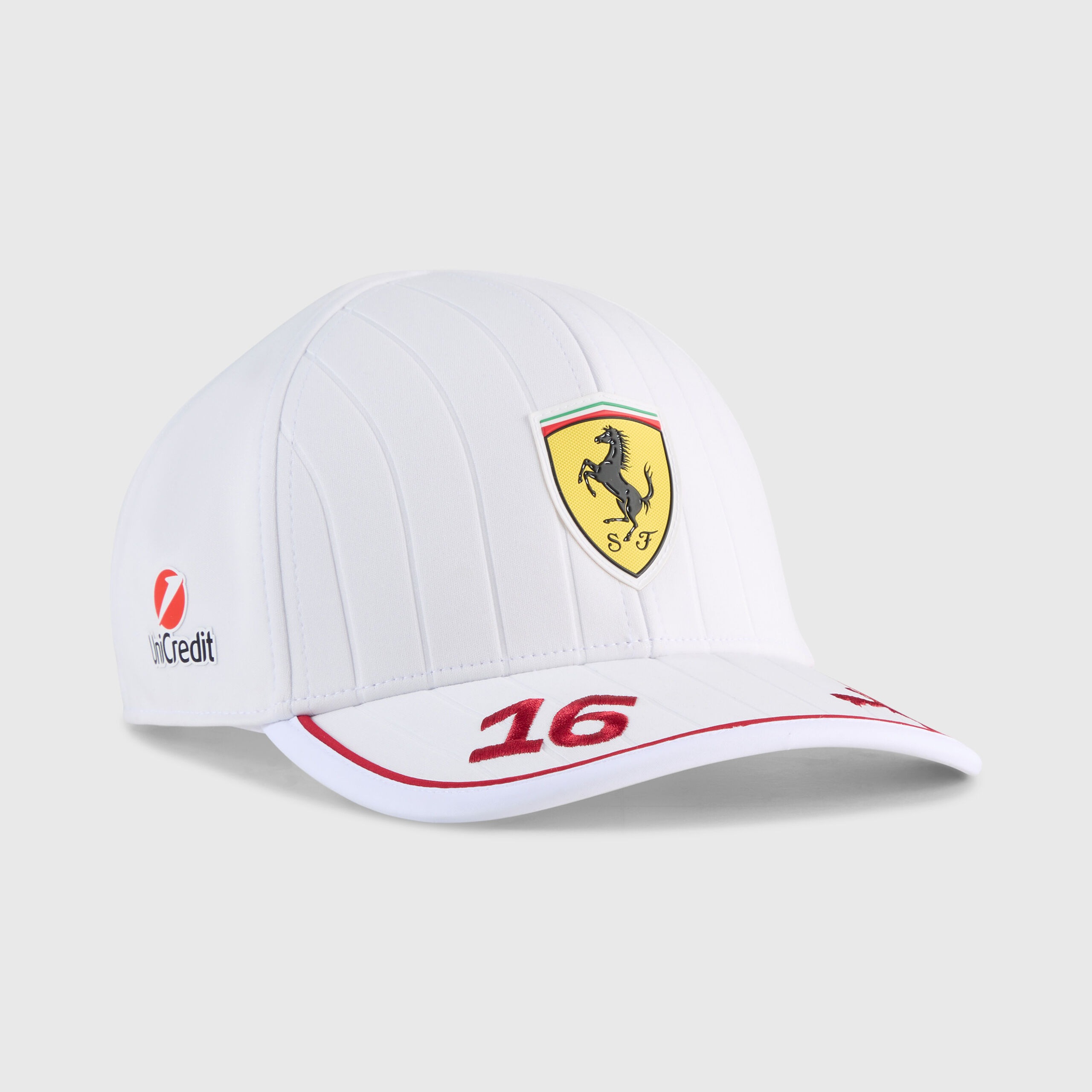 Scuderia Ferrari Puma Charles Leclerc Cap 2025 - weiß 