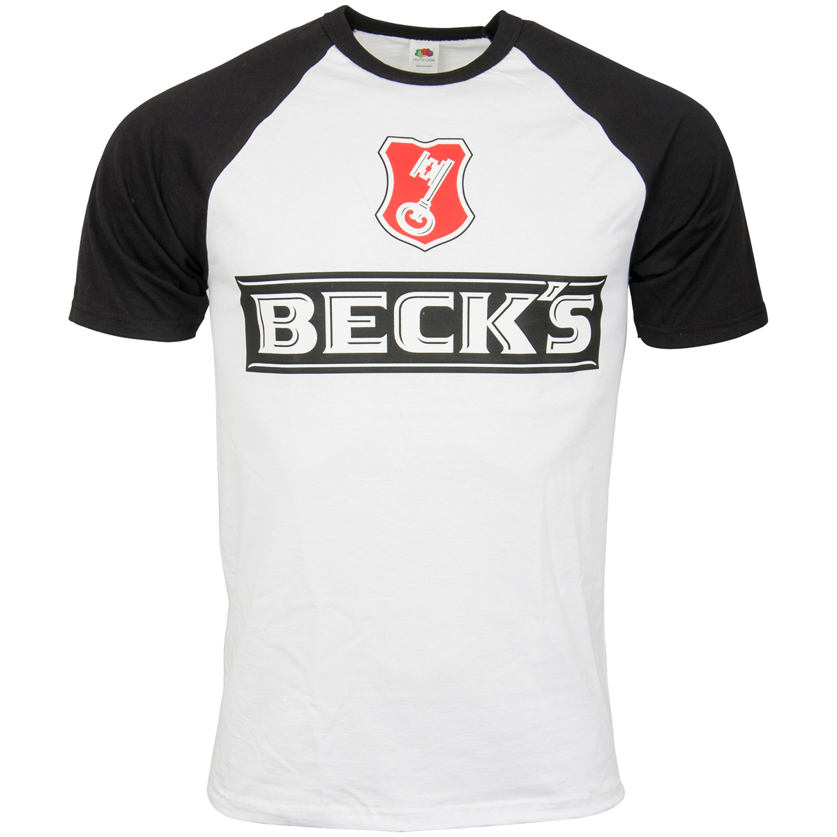 Beck's - Baseball T-Shirt Logo - weiß