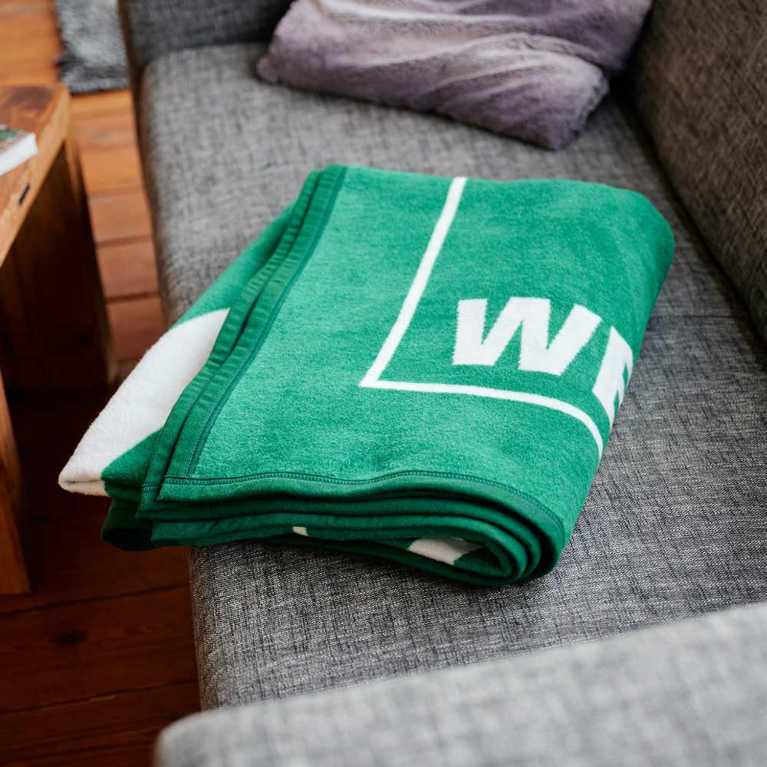 SV Werder Bremen - Veloursdecke Raute - grün