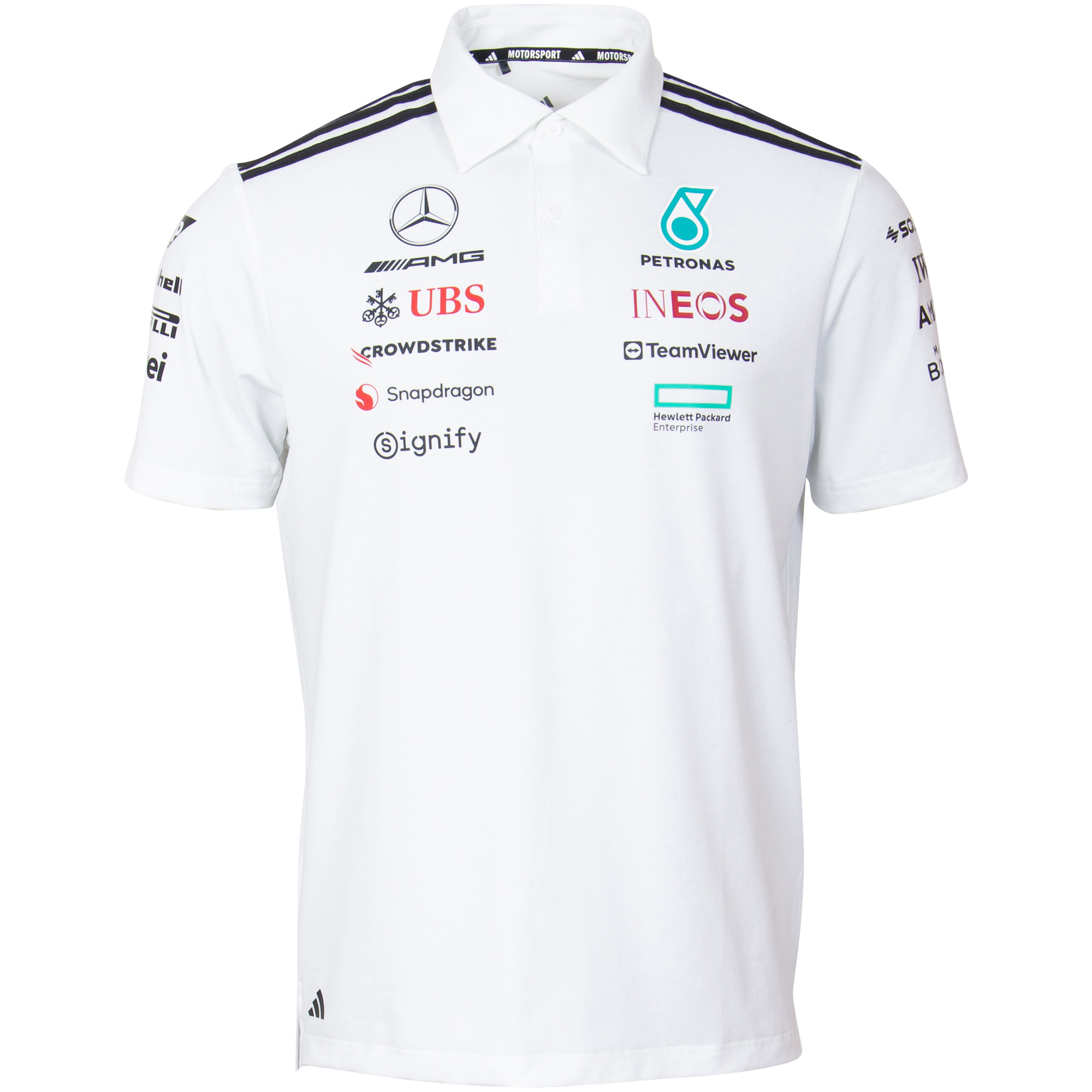 Mercedes AMG Petronas Adidas Team Polohemd - weiß