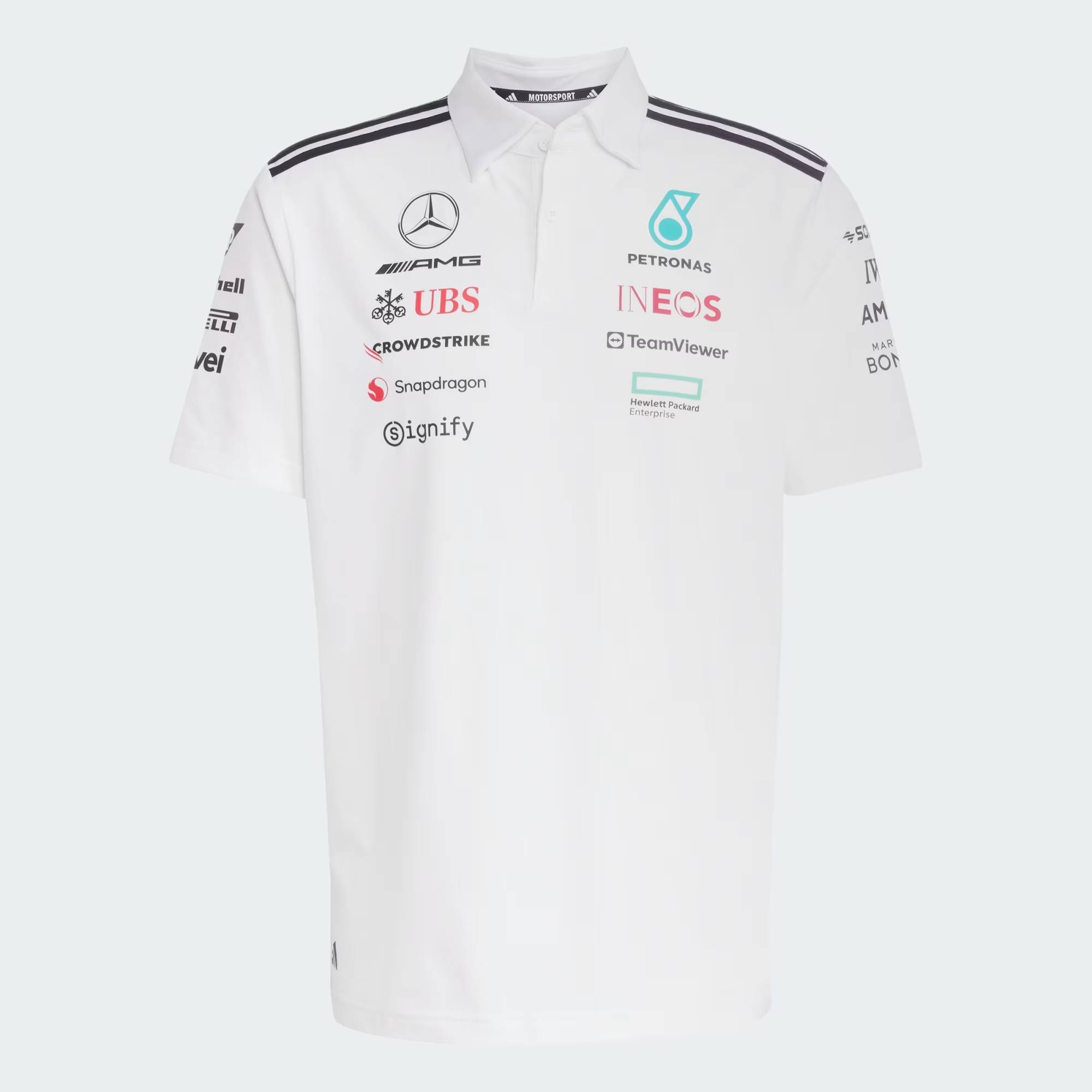 Mercedes AMG Petronas Adidas Team Polohemd - weiß