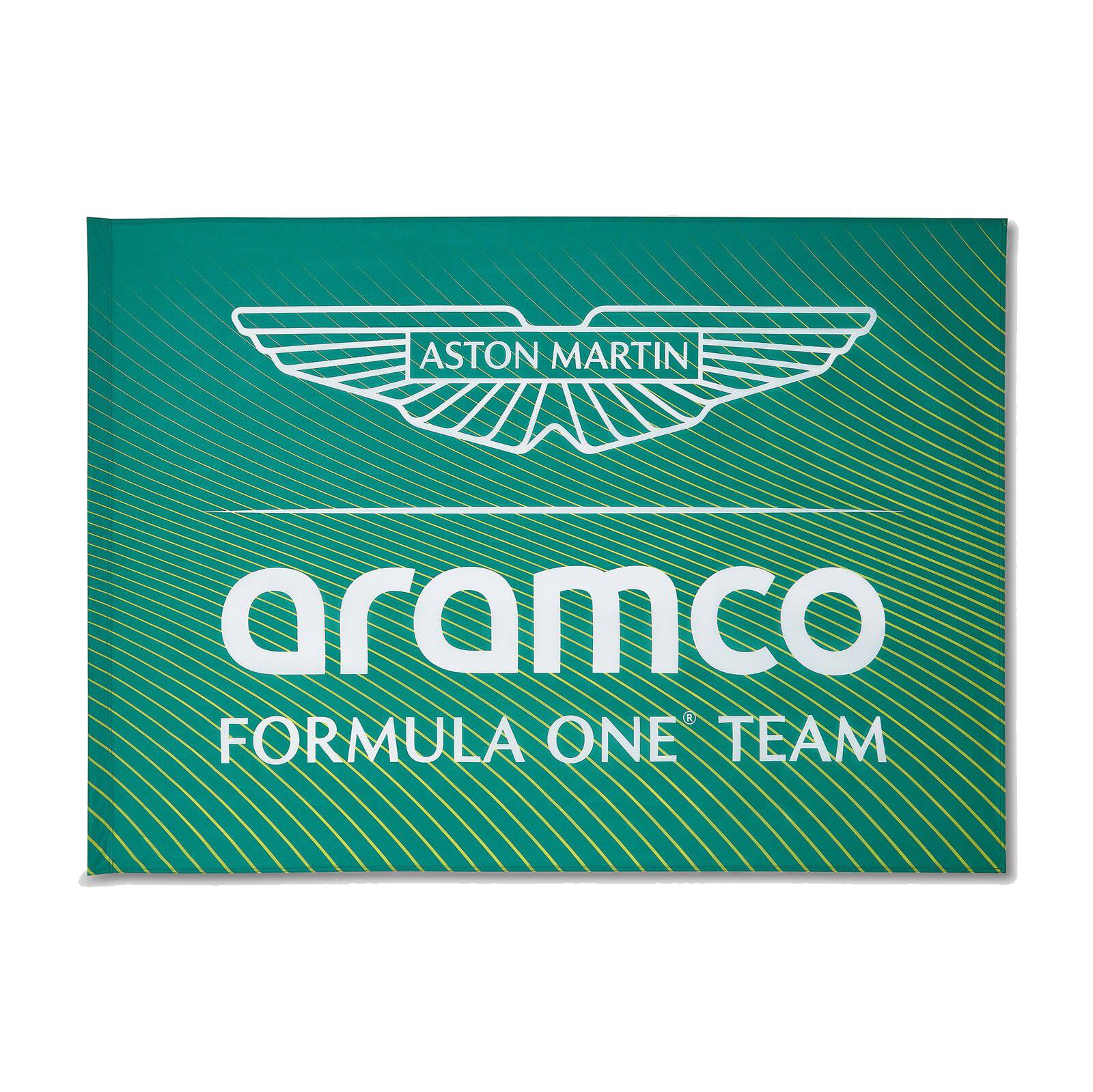 Aston Martin Racing Logo Fahne 100 x 140 cm - grün