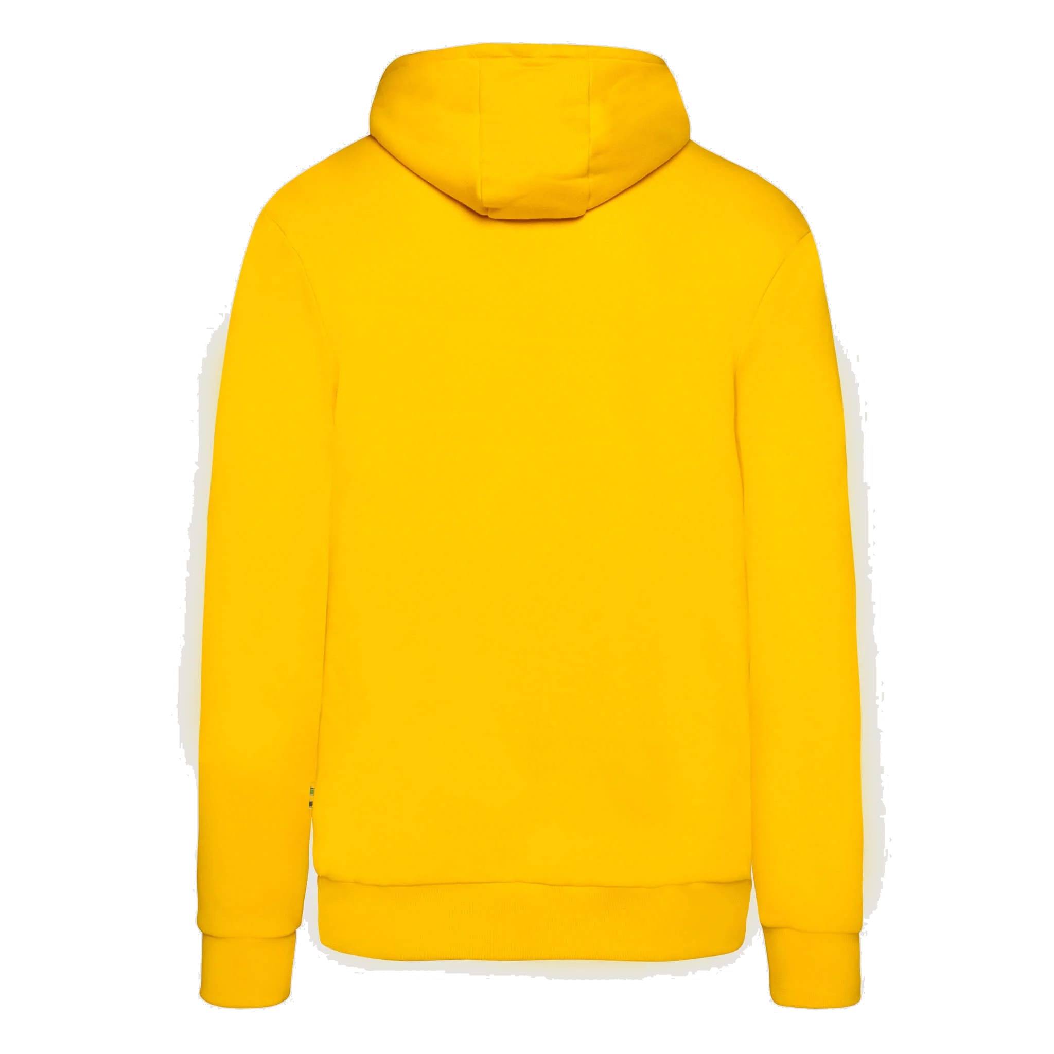 Ayrton Senna Kapuzenpullover "Streifen" - gelb