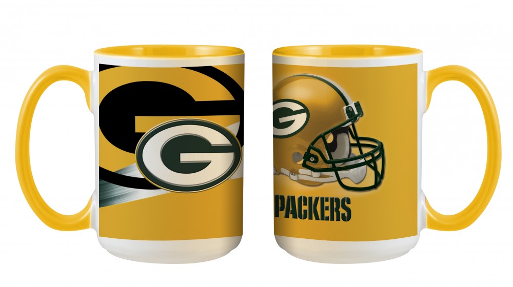 Green Bay Packers 3D Inner Color Mug 445ml