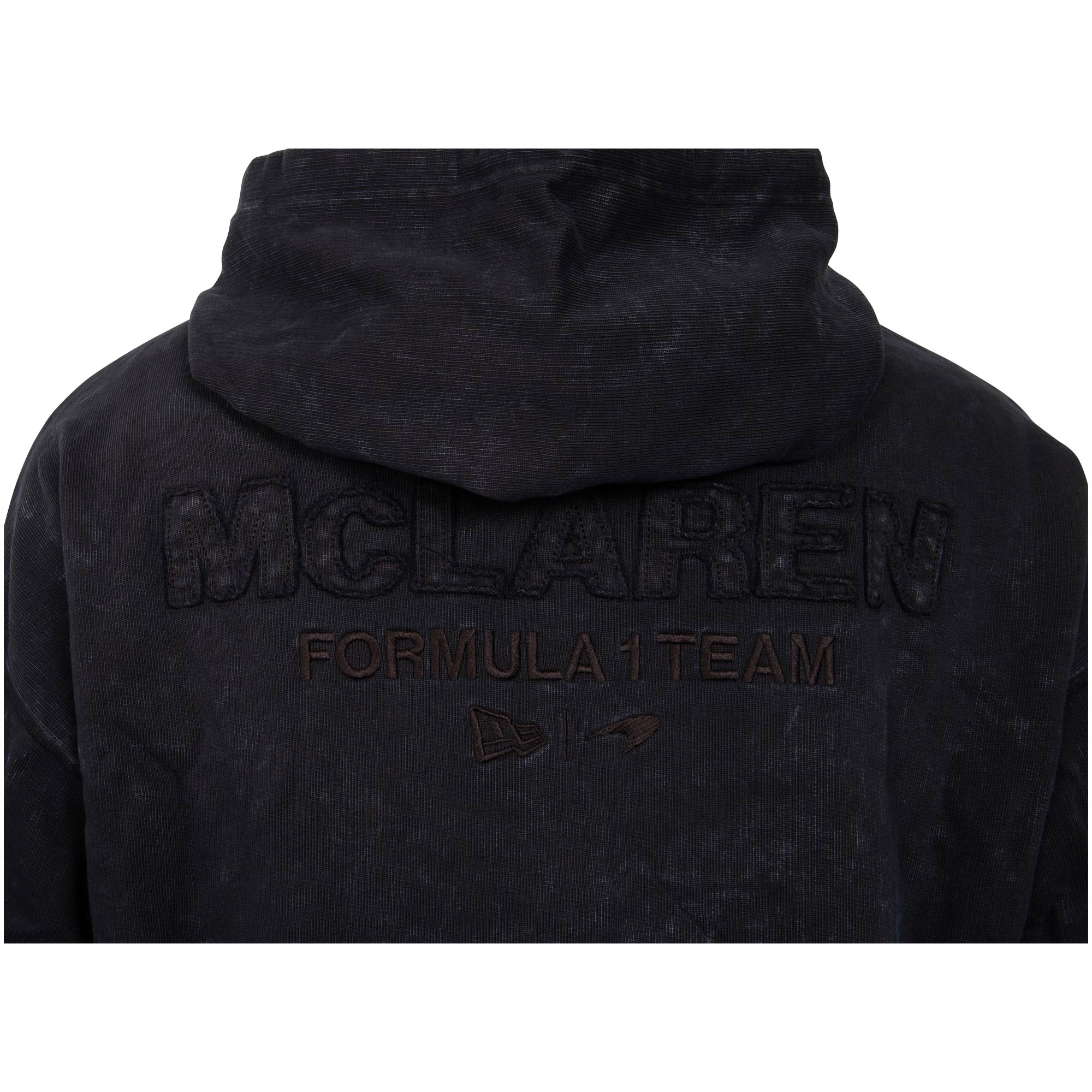 McLaren F1 New Era Kapuzenjacke Washed - schwarz