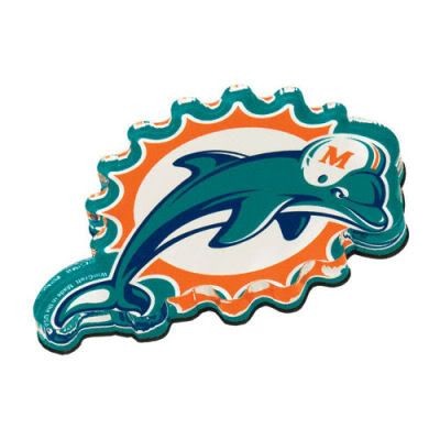 Miami Dolphins Premium Acryl Magnet Logo 9x5cm
