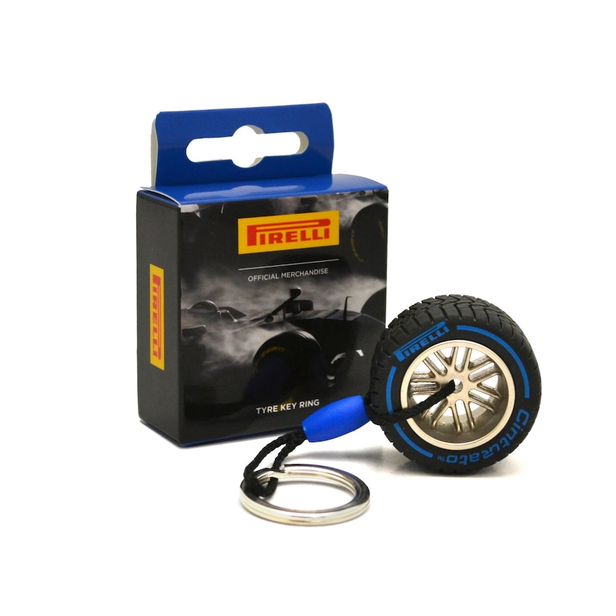 Pirelli Schlüsselanhänger F1 Reifen - blau