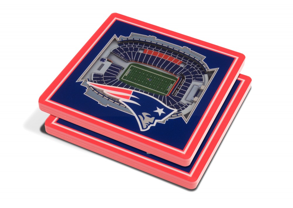 New England Patriots 3DStadiumView Untersetzer 2er