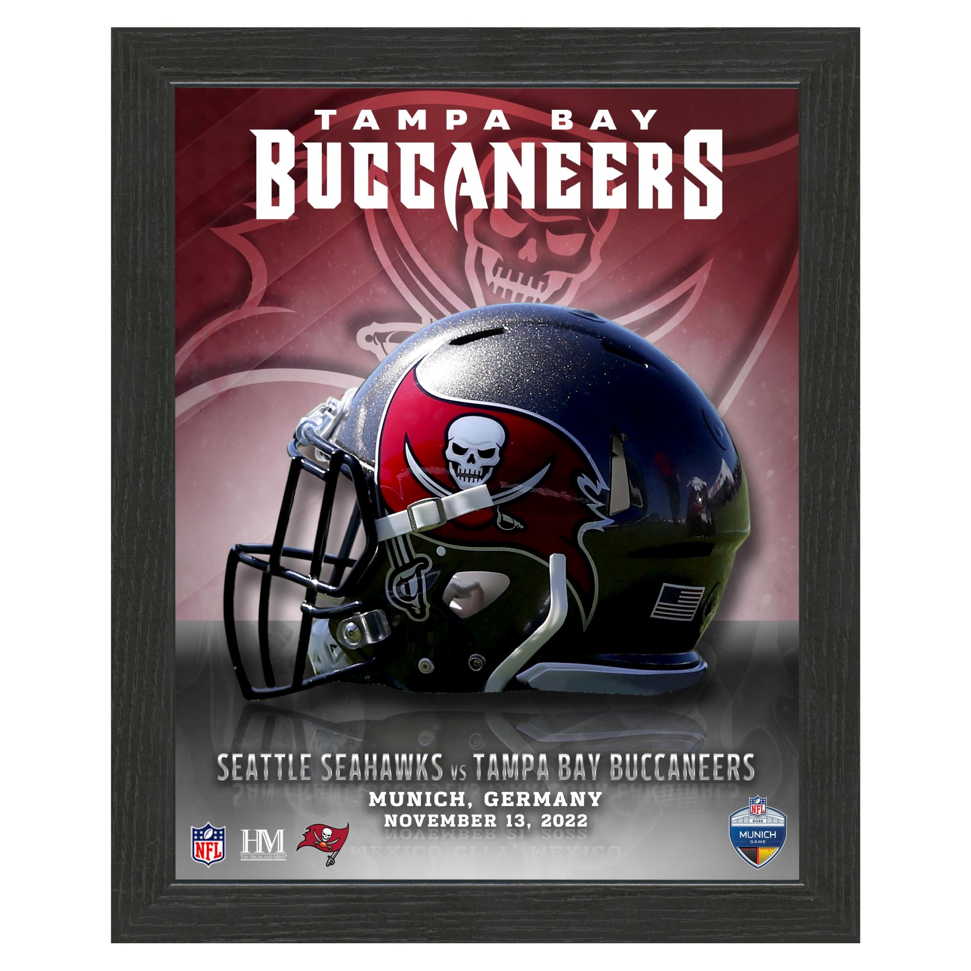 Tampa Bay Buccaneers Team Helmets Artwork