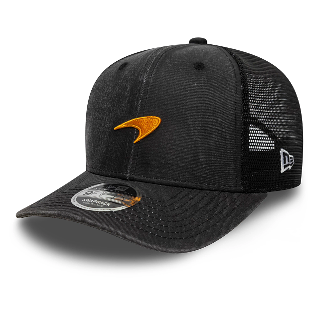 McLaren F1 New Era 9FIFTY Trucker Cap "Washed" - schwarz