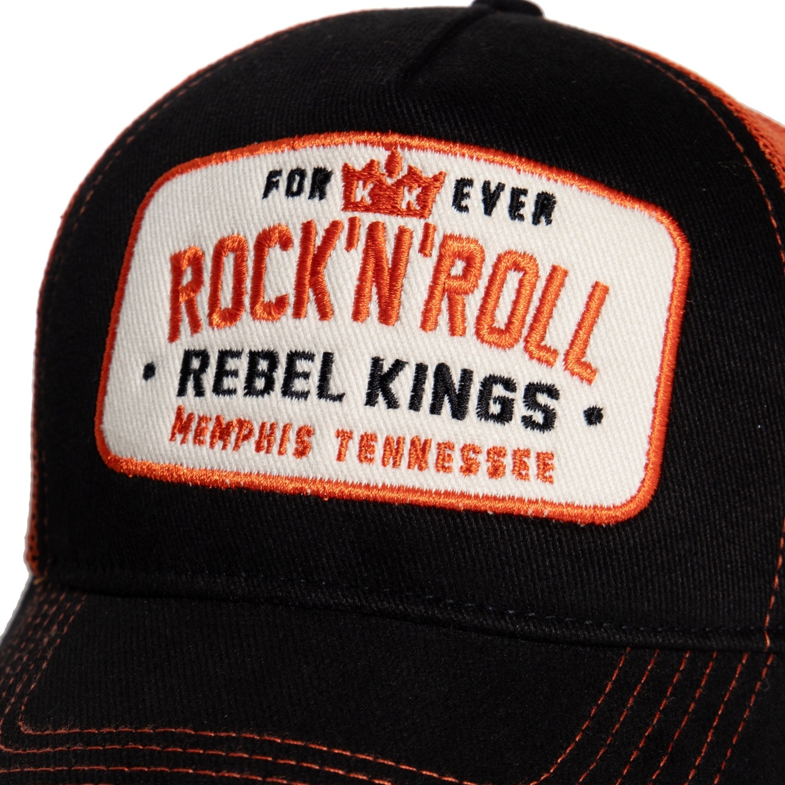 King Kerosin Trucker Cap "Rebel Kings" - schwarz