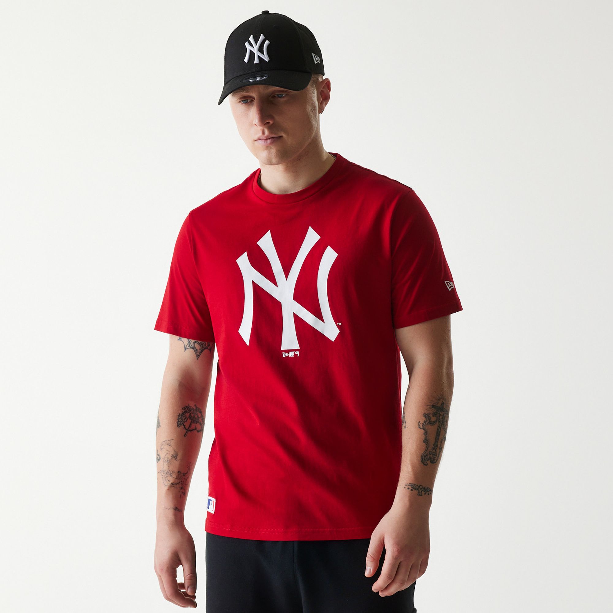 New York Yankees T-Shirt NY Logo groß - rot