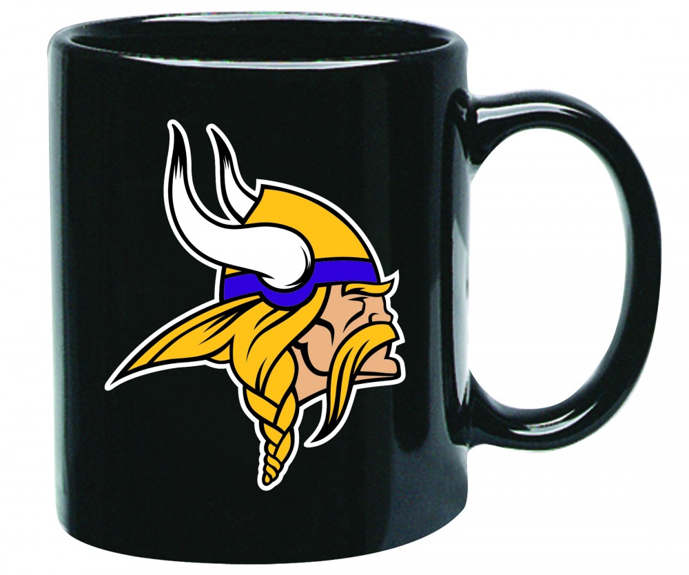 Minnesota Vikings Black Glossy Mug