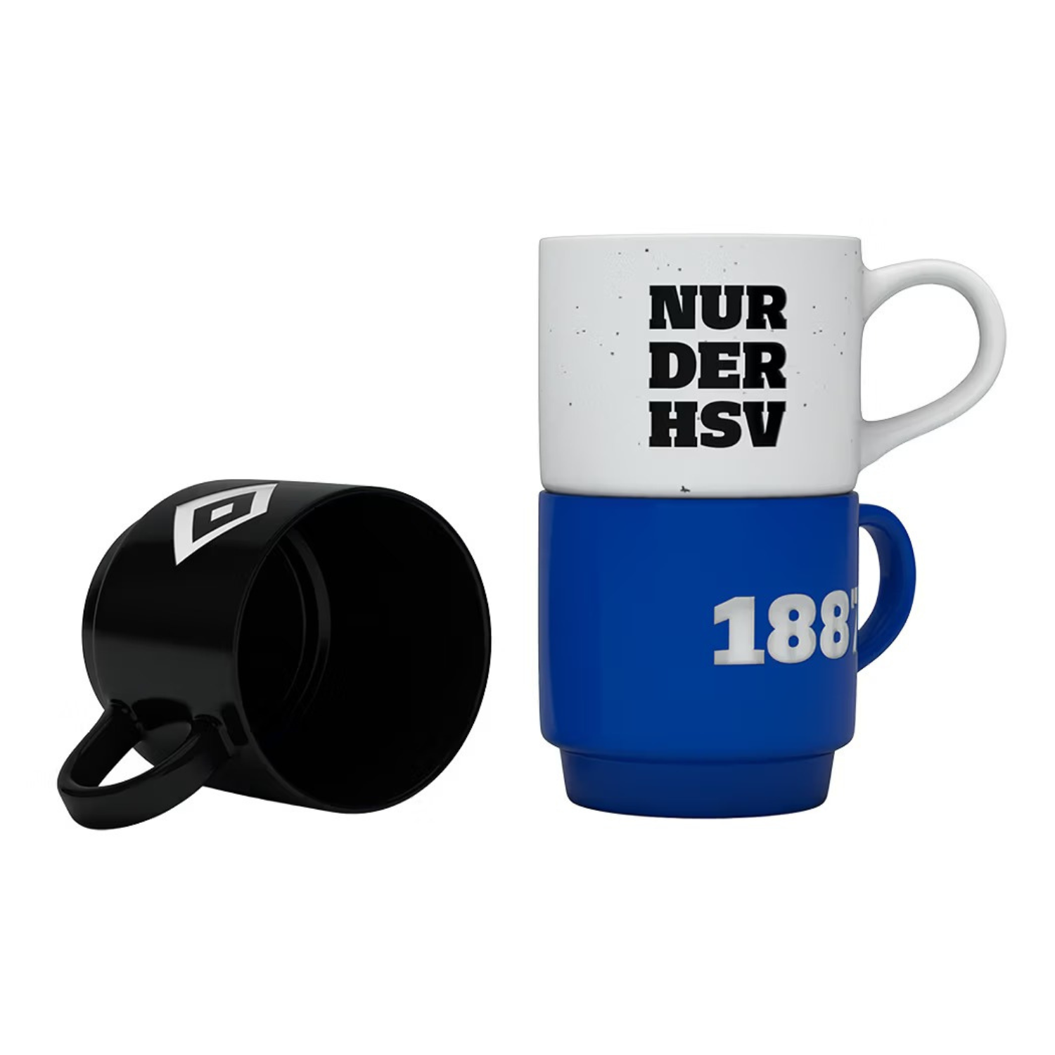 HSV Stapeltassen 3er-Set "Hamburger SV" - Vereinsfarben