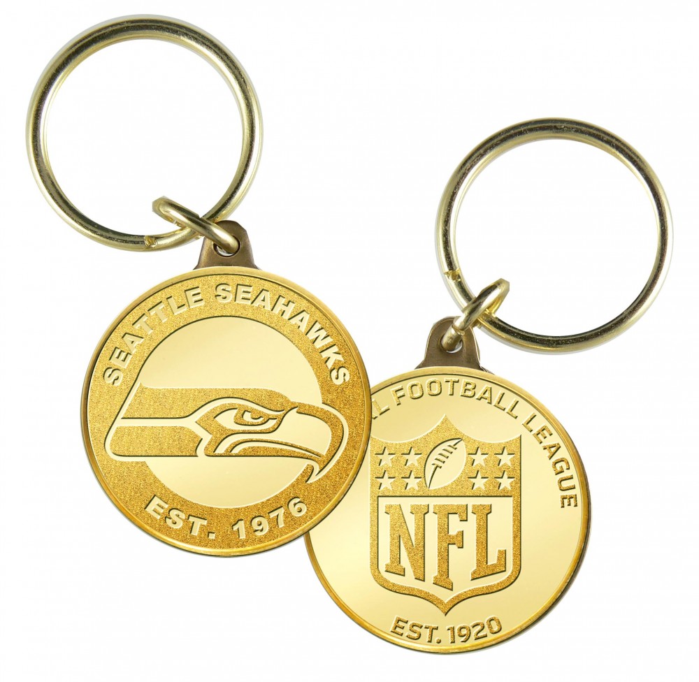 Seattle Seahawks Minted Coin Keyring
