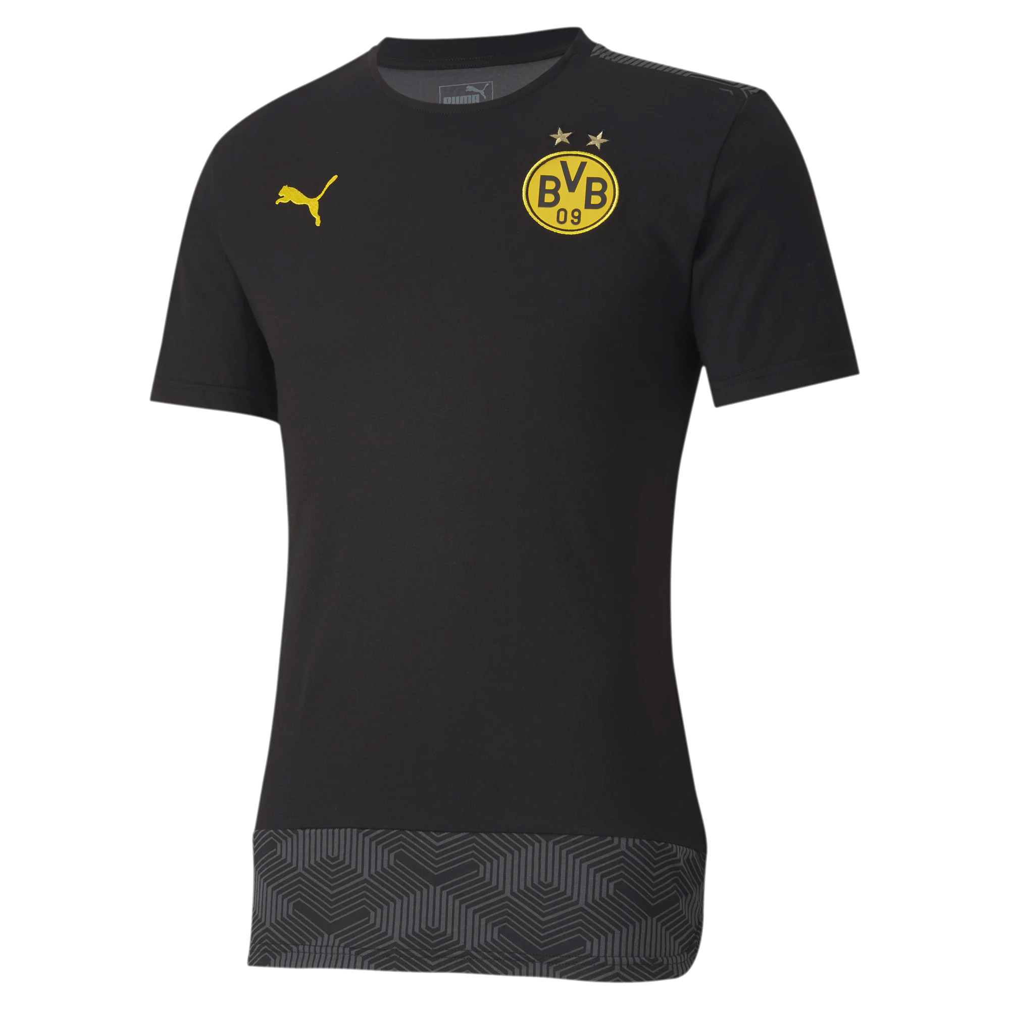 Borussia Dortmund Puma Freizeit T-Shirt - schwarz