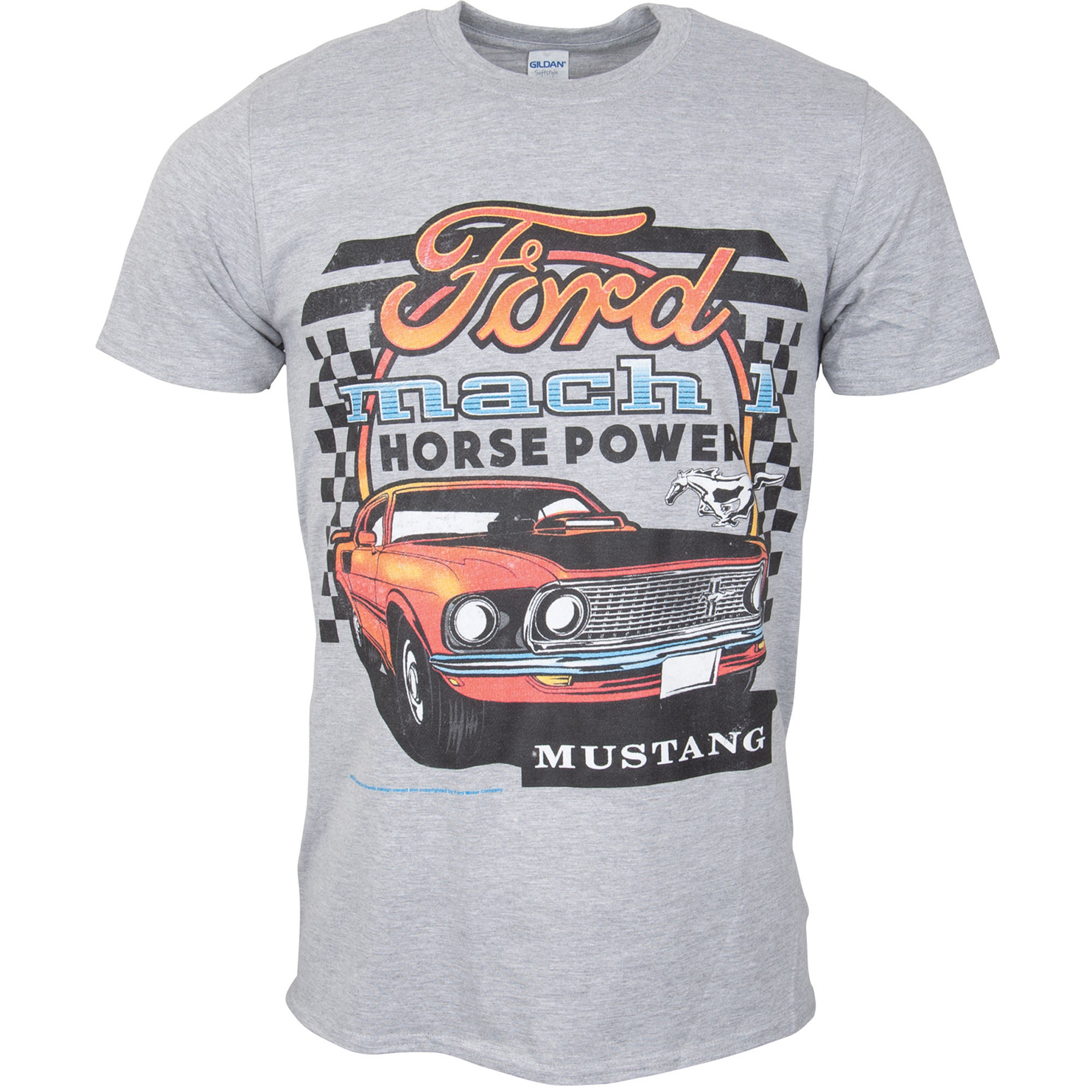 Ford Mustang T-Shirt "Mach 1" - grau