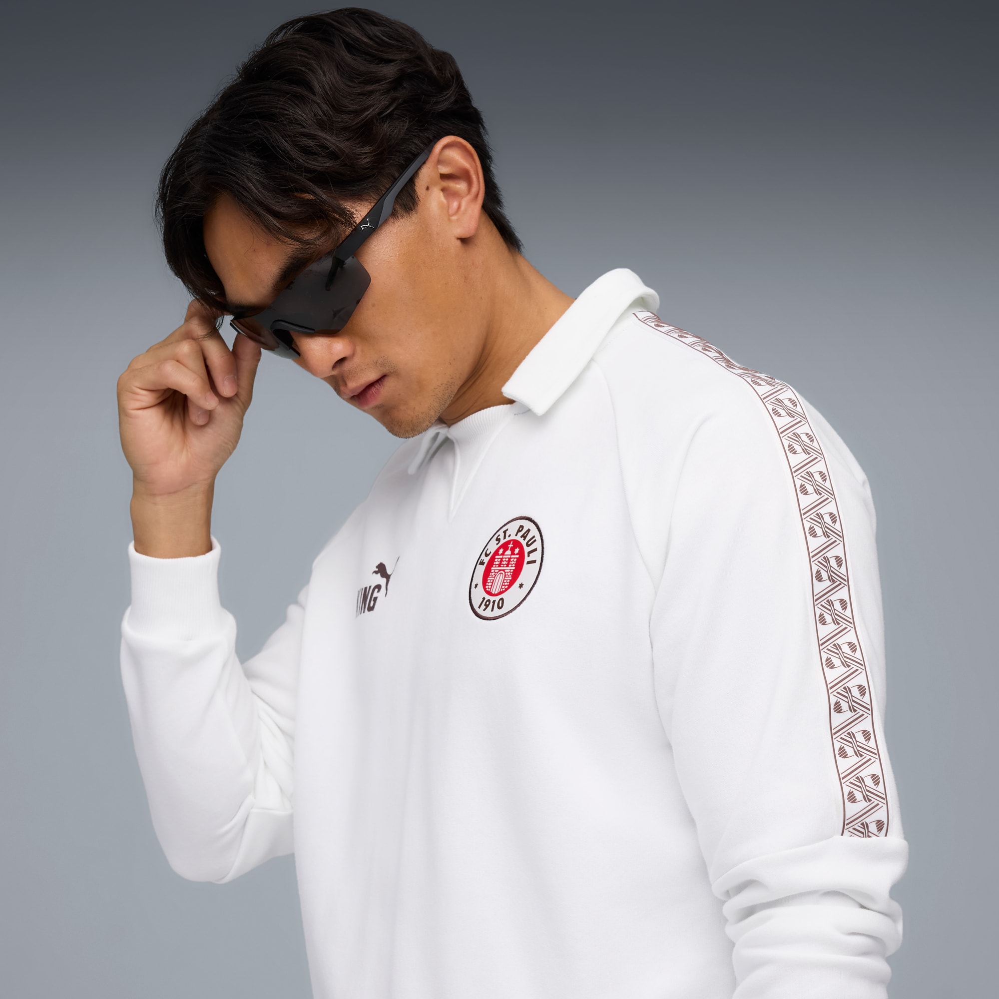 FC St. Pauli - PUMA Retro Sweatshirt King 2025/26 - weiß