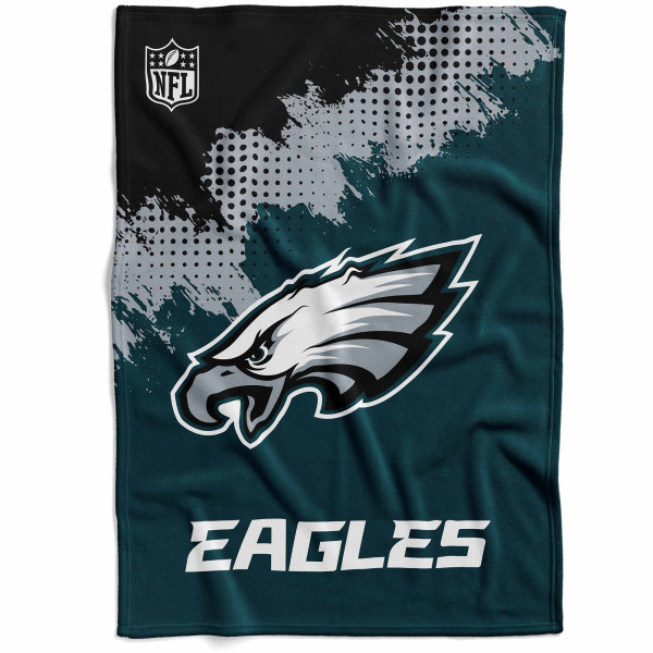 Philadelphia Eagles - Flannel Decke Throw CORNER - grün