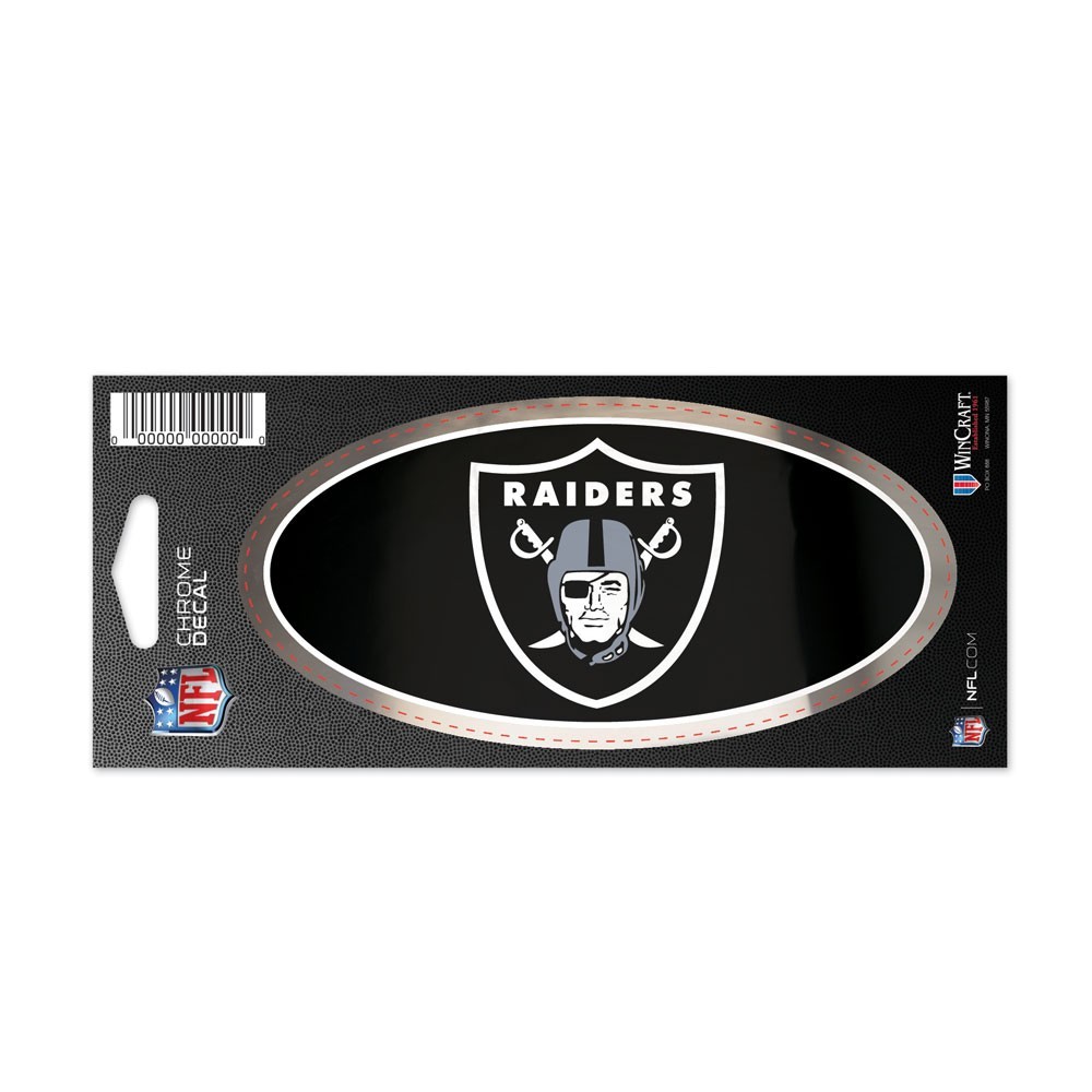 Las Vegas Raiders Chrome Aufkleber