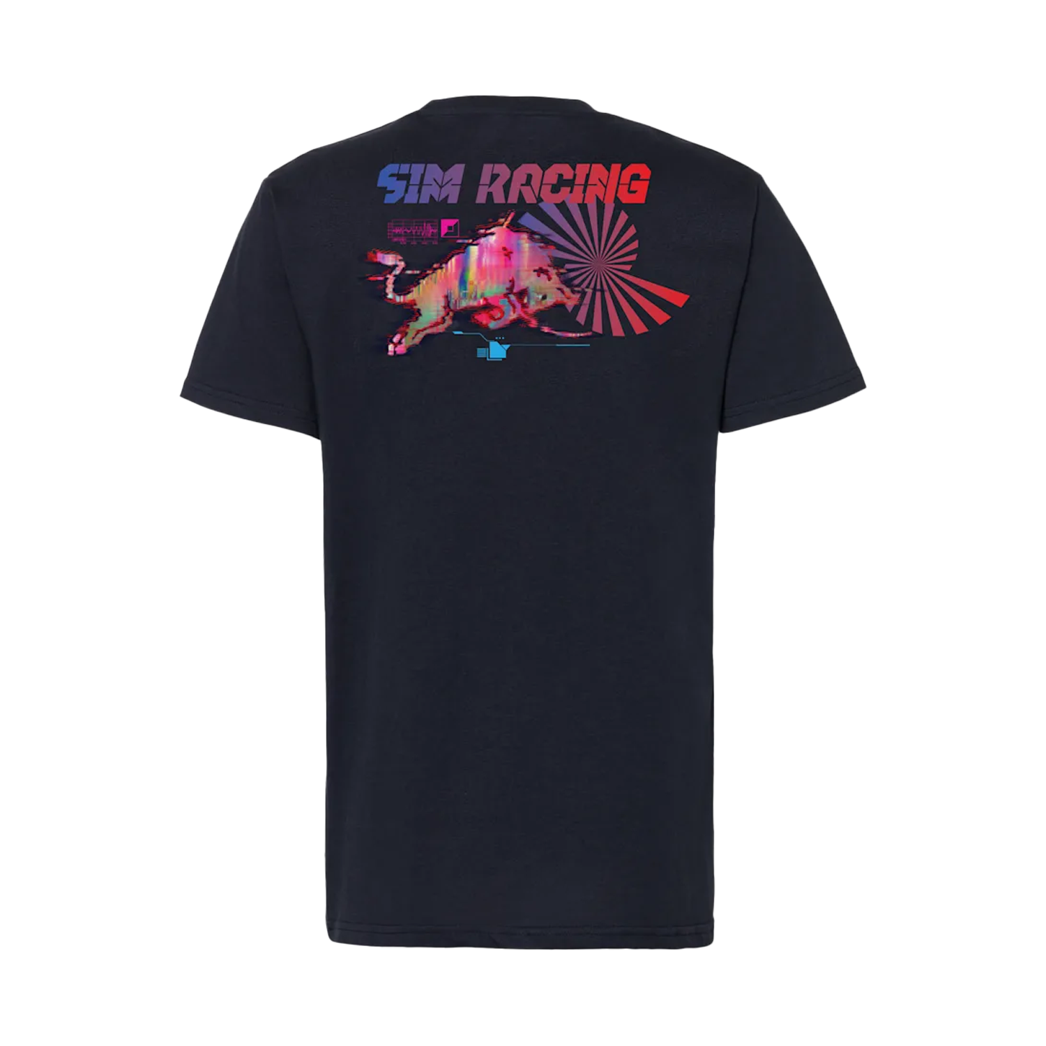 Red Bull Sim Racing E-Sport T-Shirt "Wave" - blau