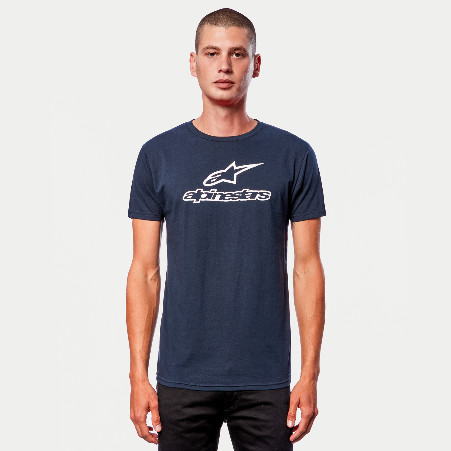 Alpinestars T-Shirt "Wordmark Combo navy-weiß" - blau