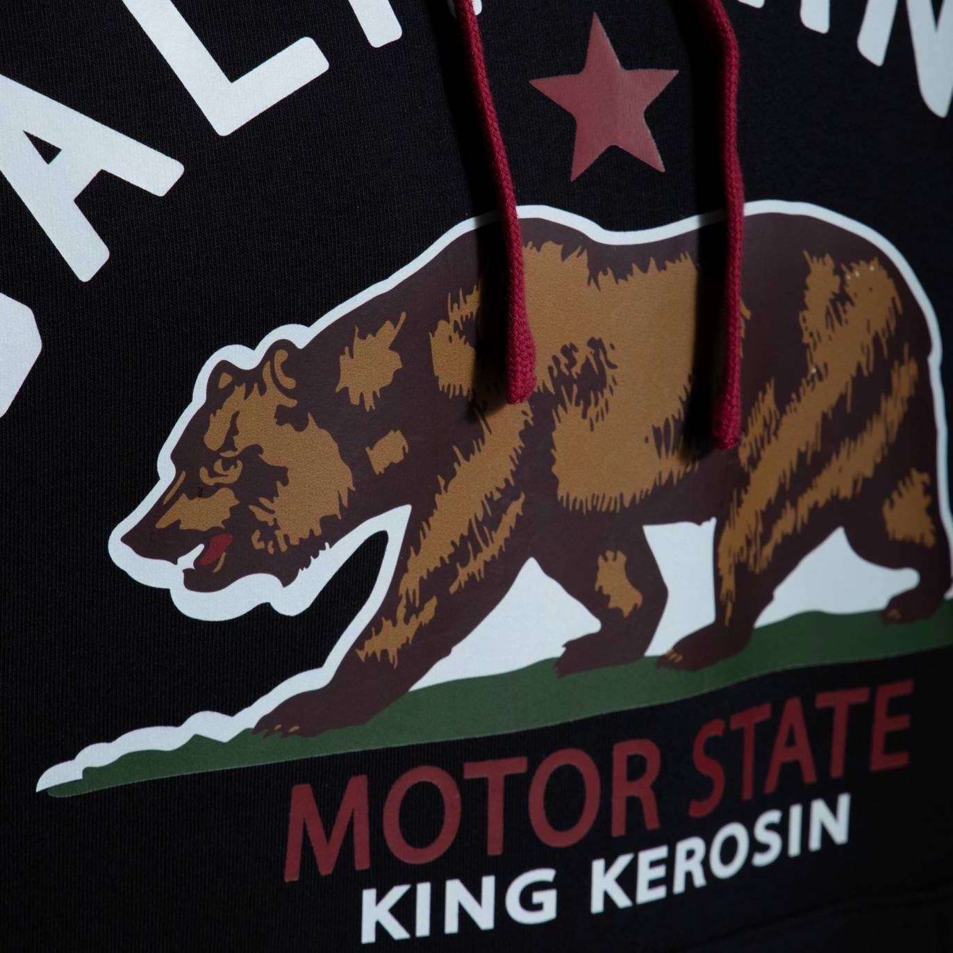 King Kerosin Kapuzenpullover "California State" - schwarz