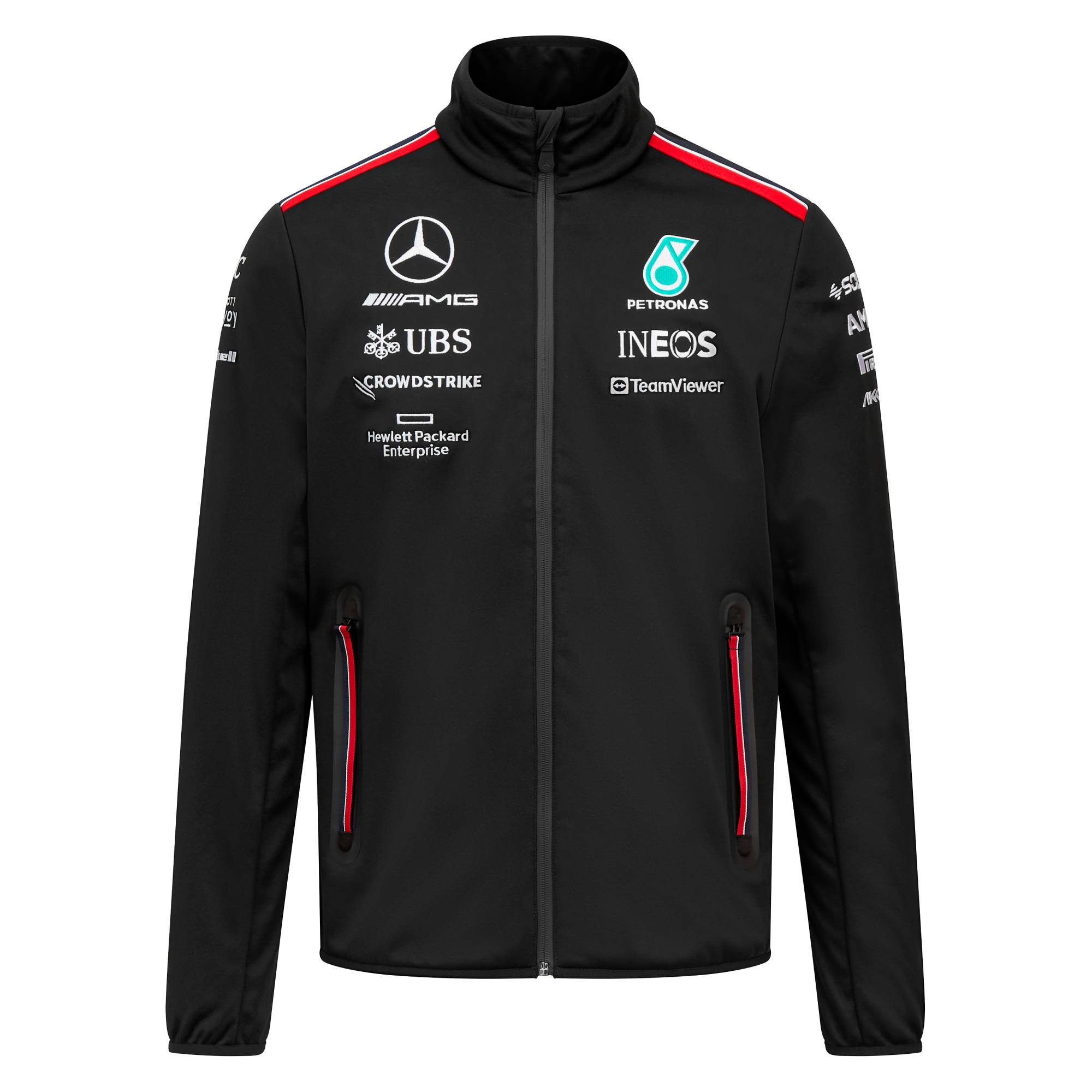Mercedes AMG Team Softshelljacke 2023 - schwarz
