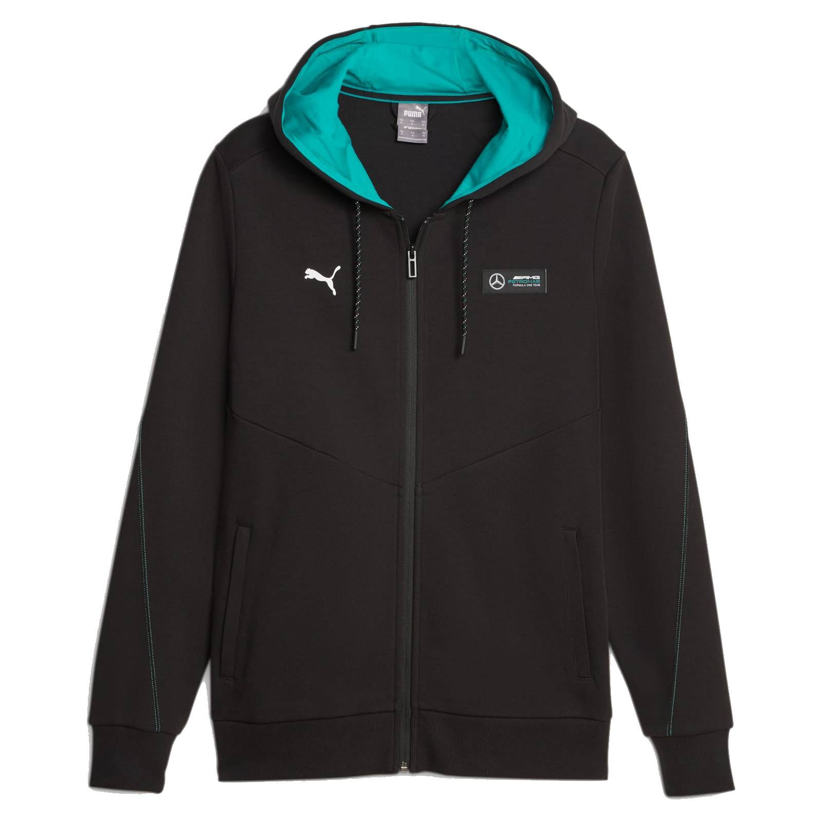 Mercedes AMG Petronas Puma Kapuzensweatjacke "Logo" - schwarz