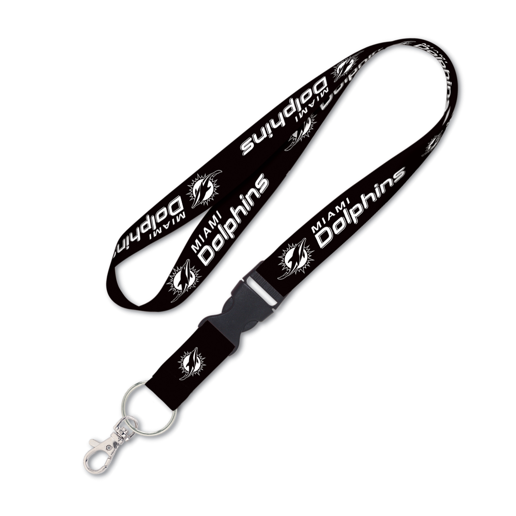 Miami Dolphins Lanyard Schnalle Blackout