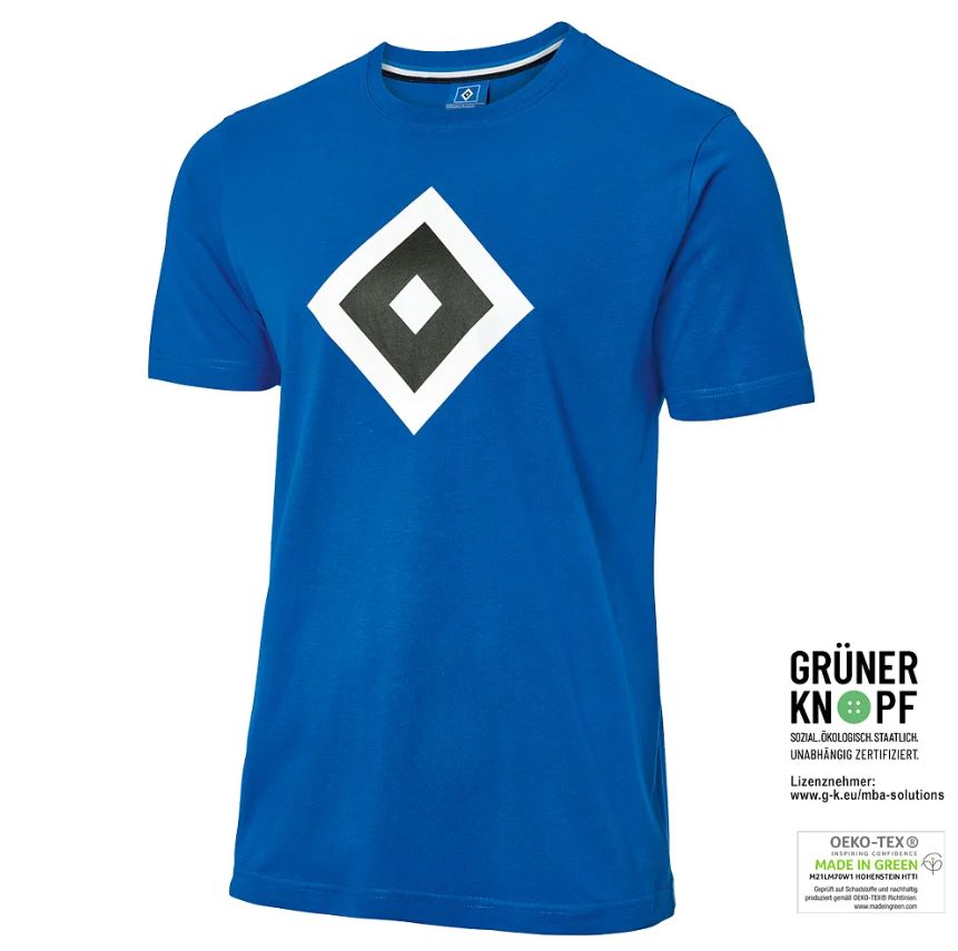 Hamburger SV T-Shirt Logo Blau