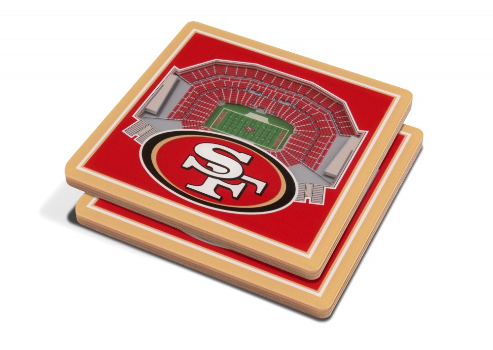 San Francisco 49ers 3DStadiumView Untersetzer 2er