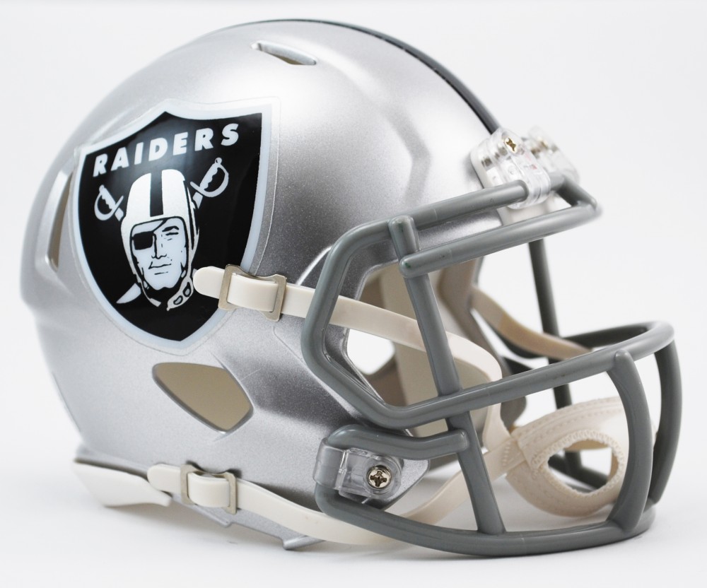 Las Vegas Raiders - Mini Helm SPEED - silber