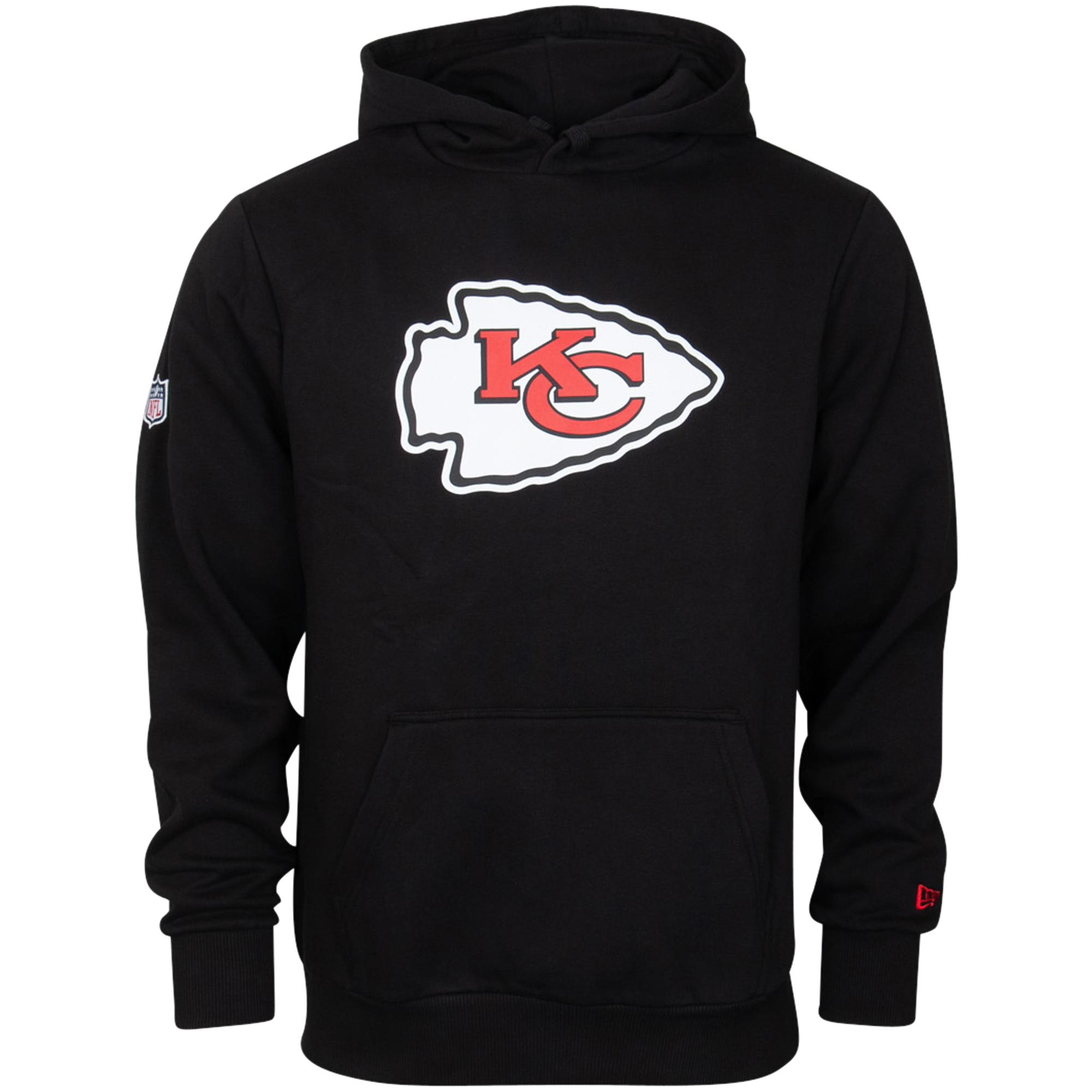 Kansas City Chiefs New Era Logo Kapuzenpullover - schwarz