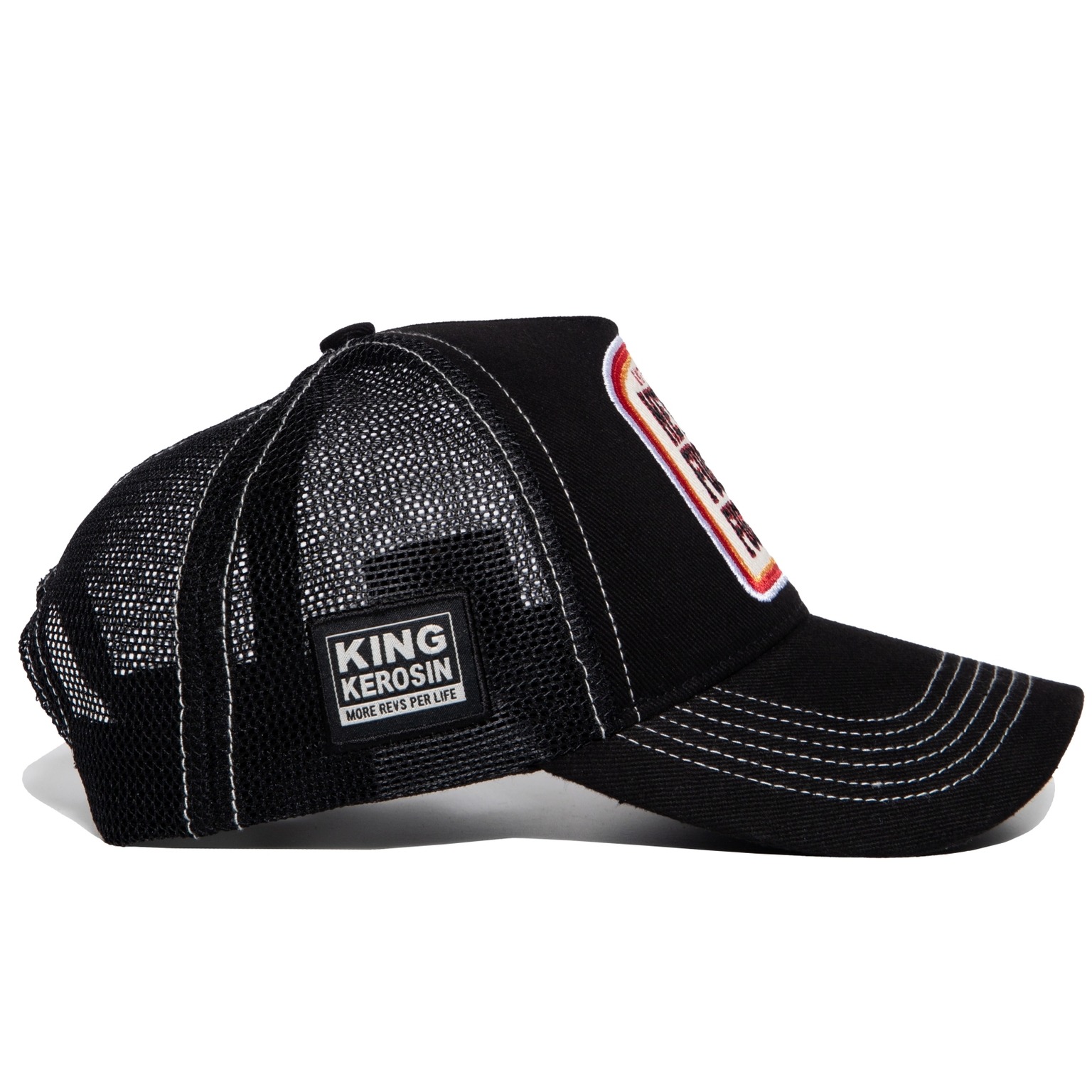 King Kerosin Trucker Cap "Never Fuck a Fucker" - schwarz