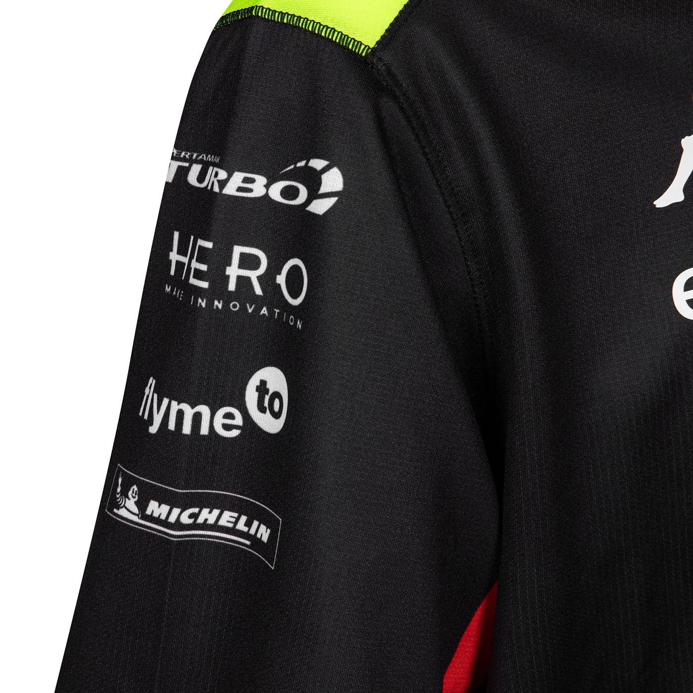 Pertamina Enduro VR46 Racing Team T-Shirt mit Back-& Ärmel-Print - schwarz