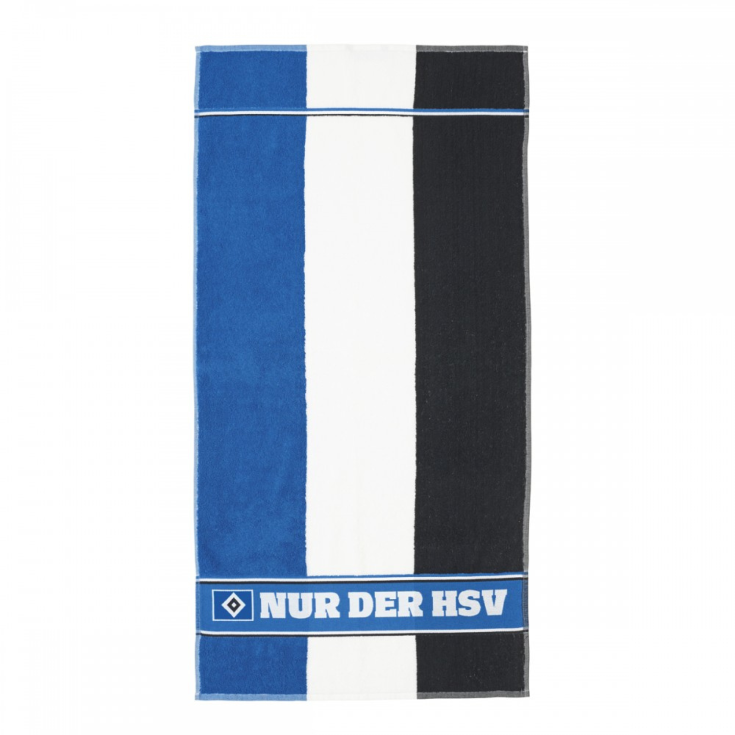 HSV Handtuch Blockstreifen "NUR DER HSV" 100x50cm - mehrfarbig